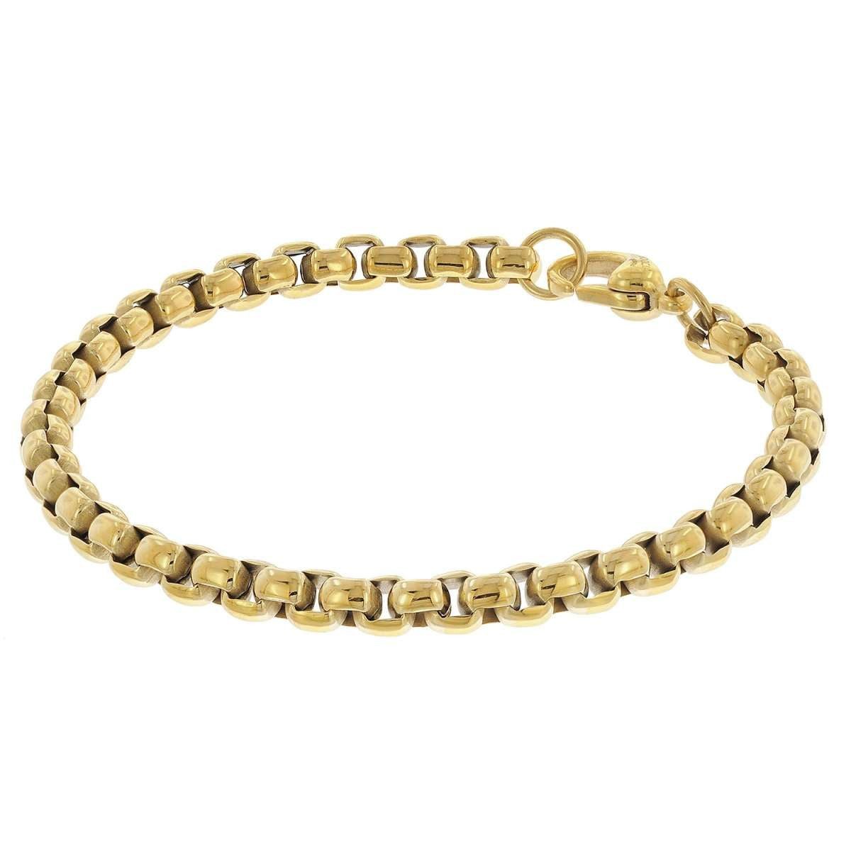 Boccia Armband 03064-02, Unisex Titan Goldfarben