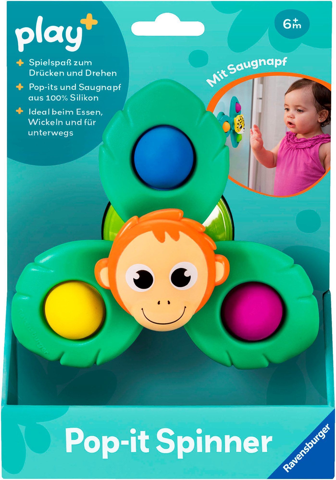 Ravensburger Lernspielzeug Play+ Pop-it Spinner: Affe günstig online kaufen
