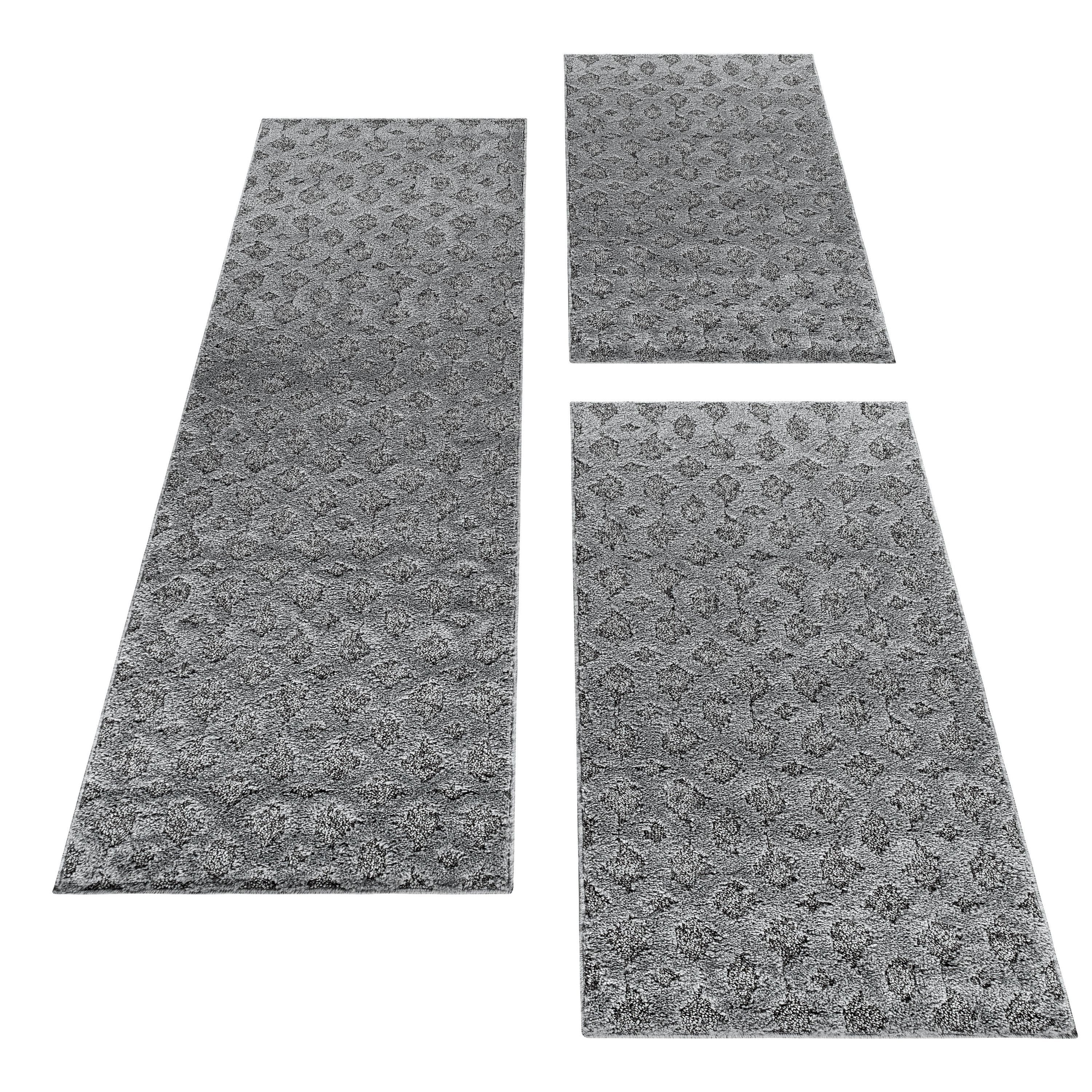 Villa Möbel Hochflor-Bettumrandung Boho-Design, Höhe 20 mm, (3-tlg), Teppic günstig online kaufen