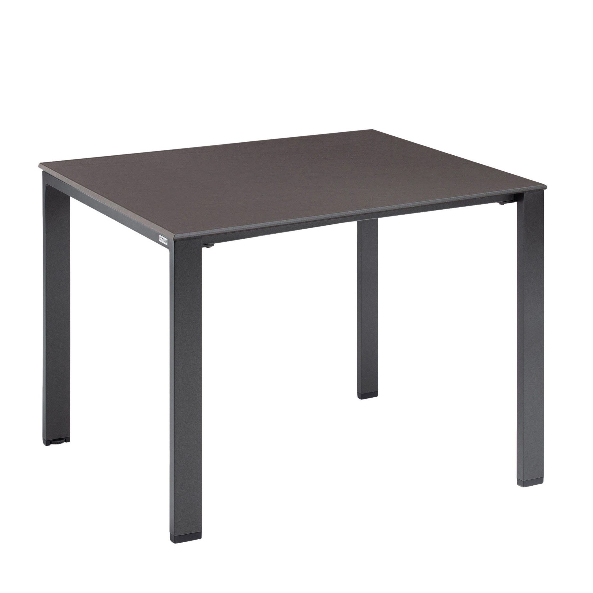 KETTLER Gartentisch Kettler Tisch Set Float Anthrazit Gestell 95 x 95 und Anthrazitplatte