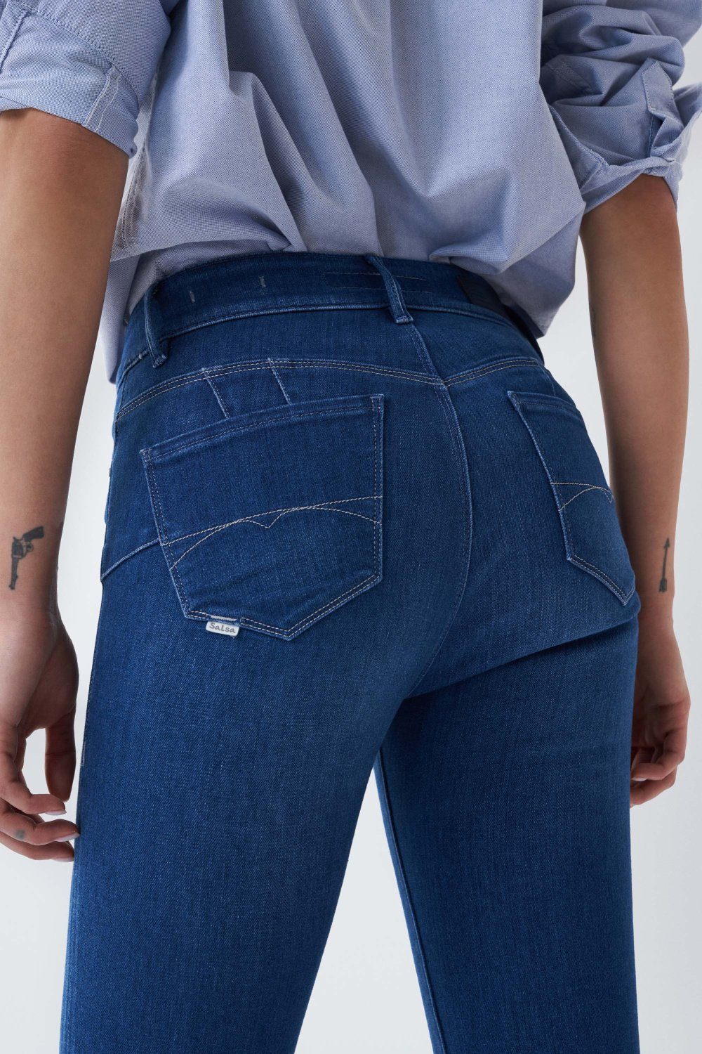 Salsa Stretch-Jeans SALSA JEANS WONDER PUSH UP blue deepwater 126847.8503 günstig online kaufen