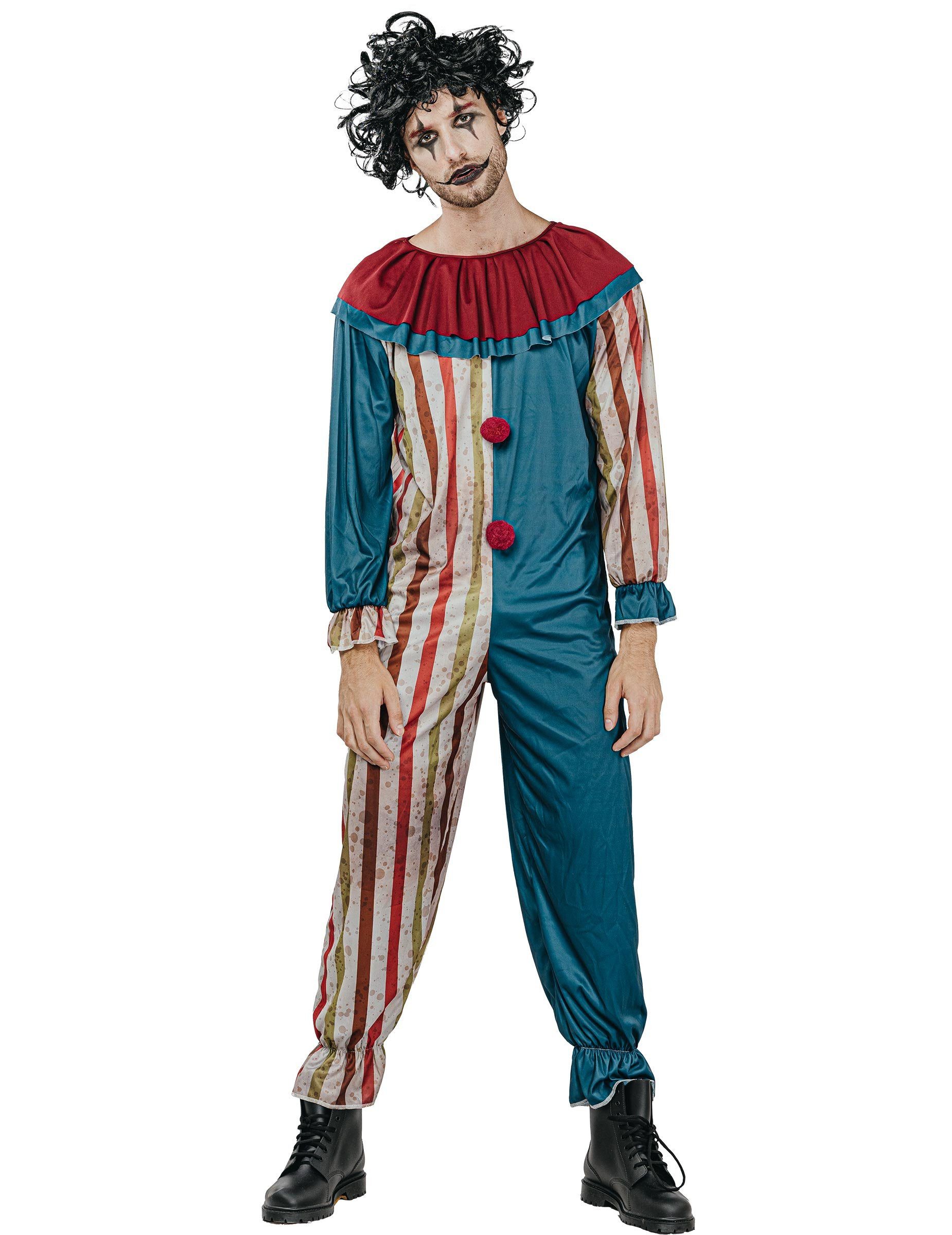Kostüm Horrorclown Kostüm für Erwachsene Halloweenkostüm bunt
