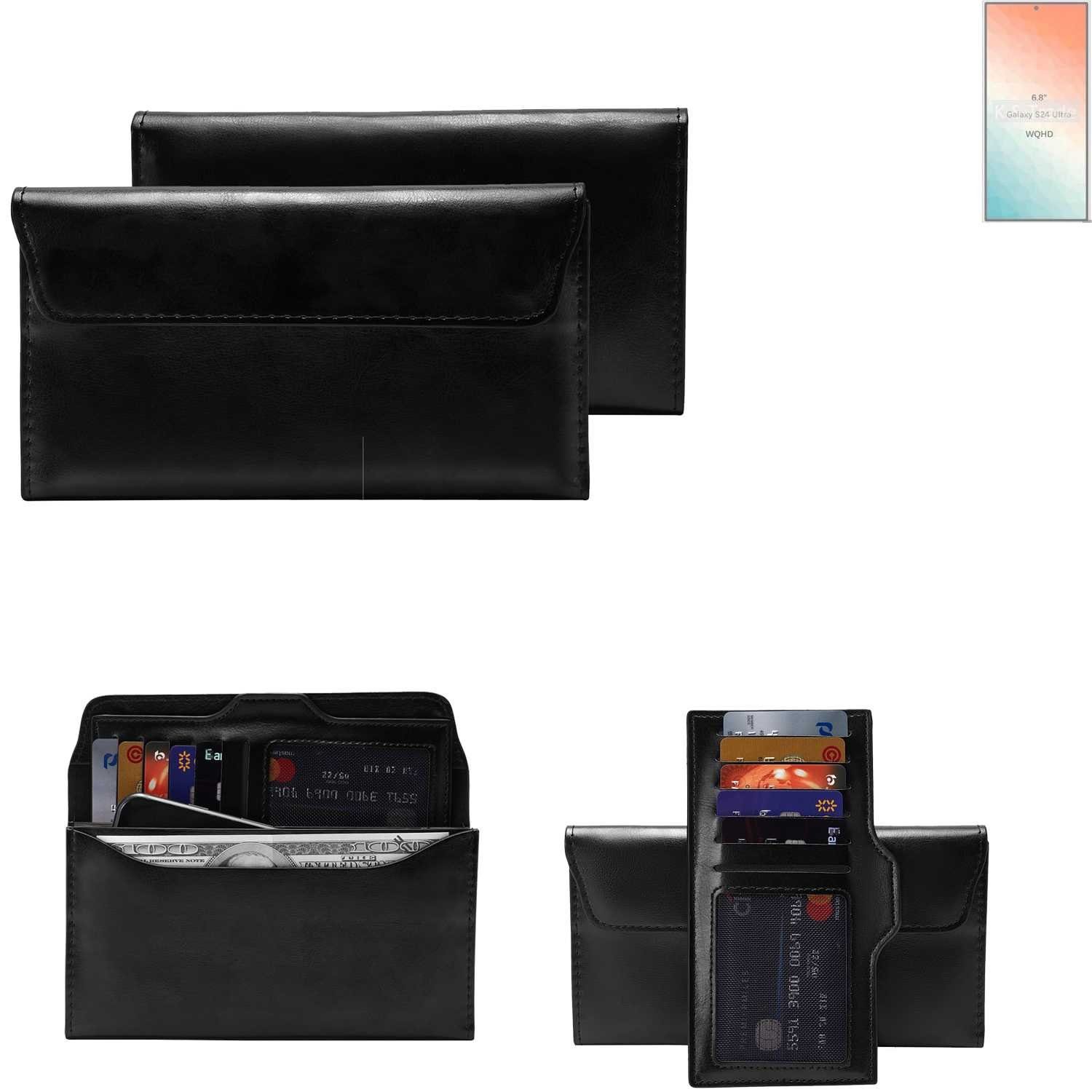 K-S-Trade Handyhülle für Samsung Galaxy S24 Ultra, Handy Hülle Schutz Hülle Tasche Schutz Case Handytasche