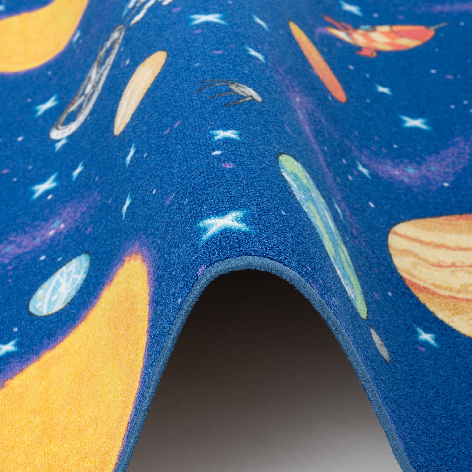Snapstyle Kinderteppich Kinder Spiel Teppich Weltall, Rechteckig, Höhe: 4 mm – Bild 4 von 5