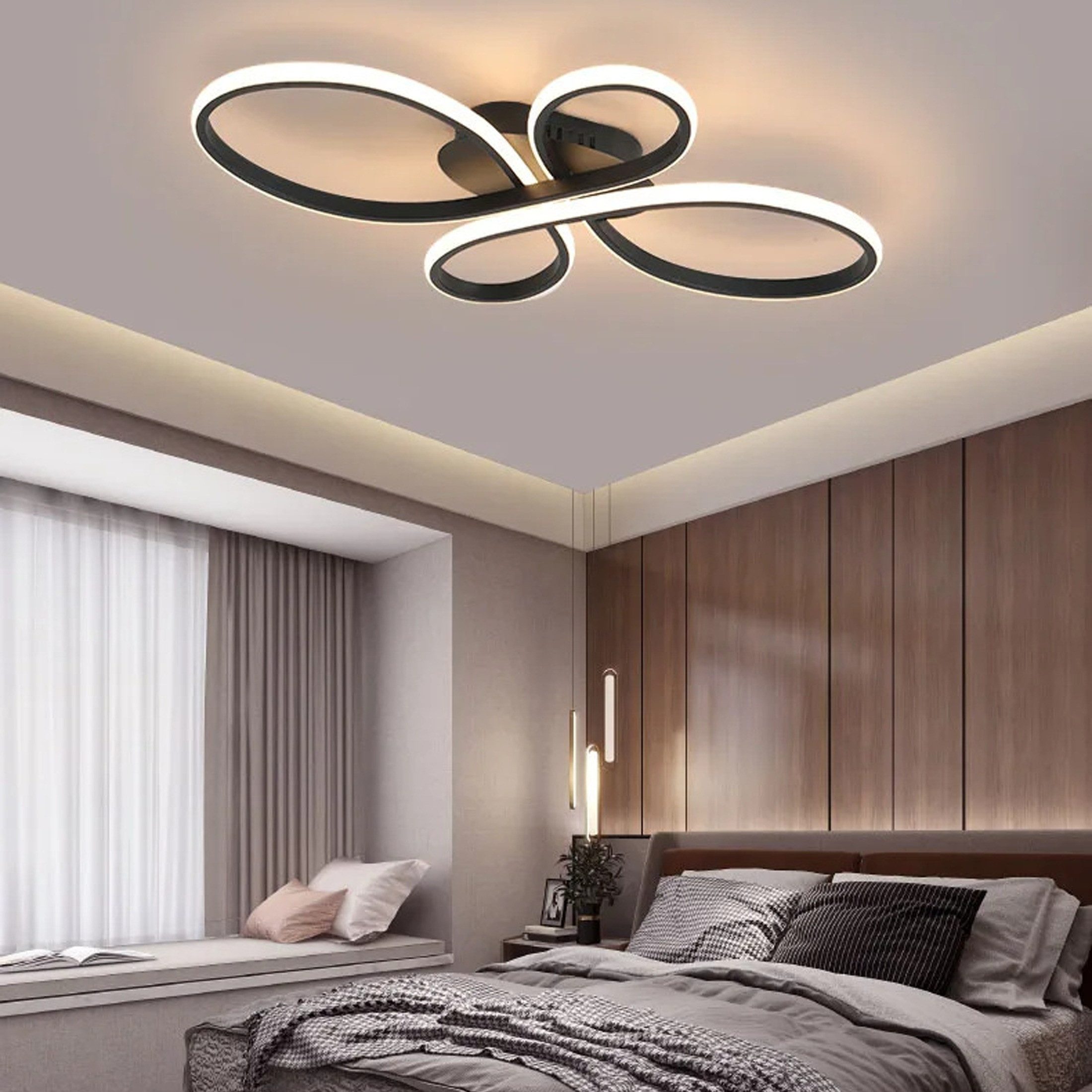 YINDN Deckenleuchte 80*50cm LED Deckenleuchten, Stufenlos günstig online kaufen