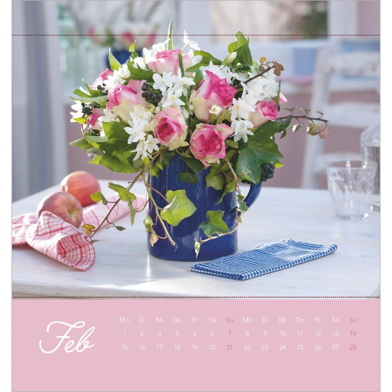 NEUMANN Wandkalender Blumengrüße 2027