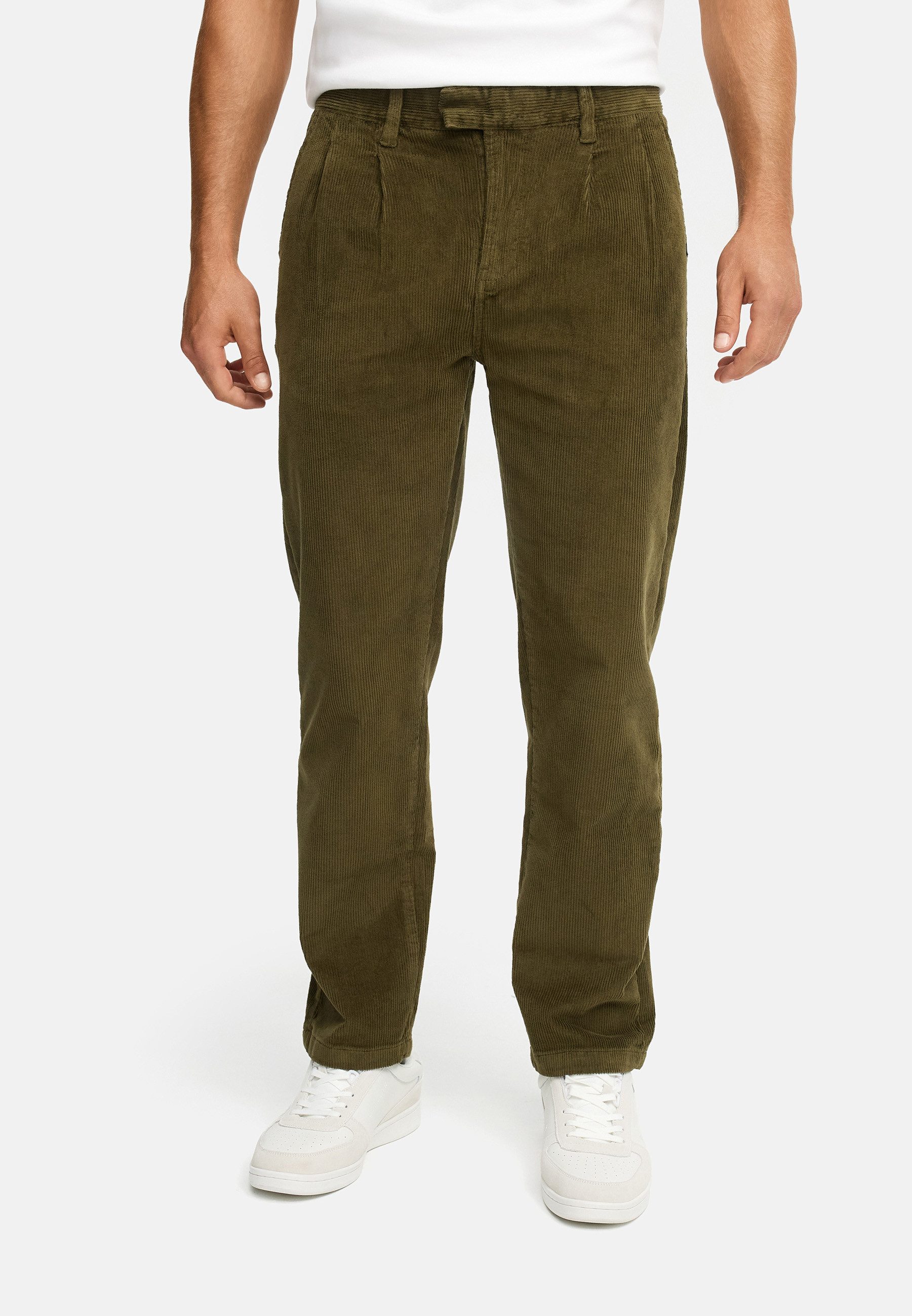 Indicode Chinohose Herren INGustaf Cord Hose Herrenhose Männer Herren Cordhose Straight Fit