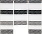 Scheibengardine »3er Set Miniflächen Vorhänge Scheibengardine Küchengardine 2292 Weiß Grau Hellgrau«, EXPERIENCE, Stangendurchzug (3 Stück), 3er Set Flächenvorhänge, Bild 1