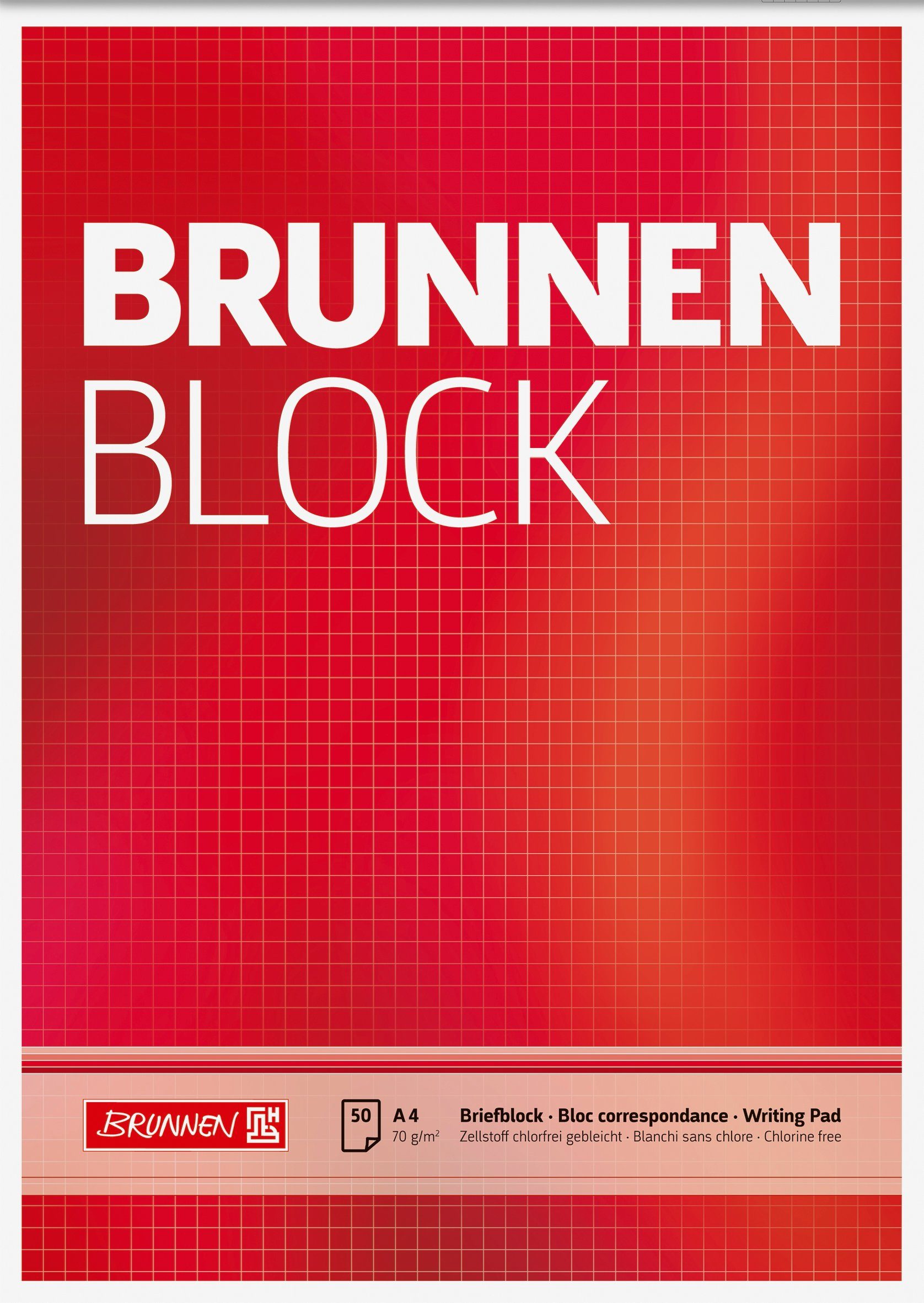 BRUNNEN Collegeblock BRUNNEN 1052728 Block "BRUNNEN-Block" A4 kariert