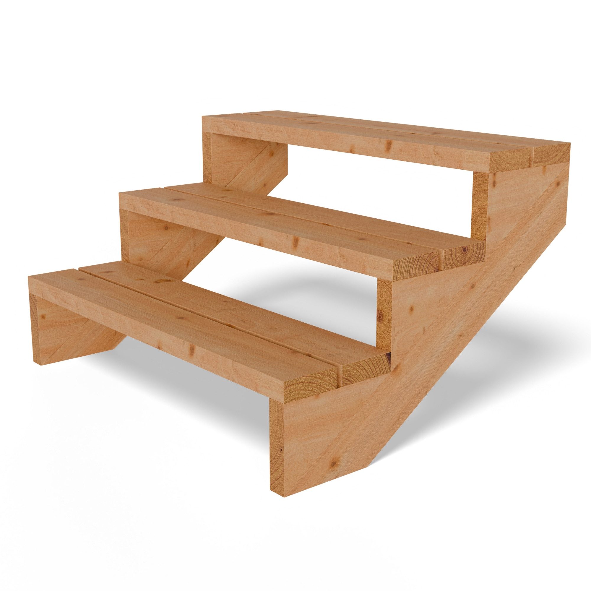 Gartenwelt Riegelsberger Außentreppe Terrassentreppe aus Lärche günstig online kaufen