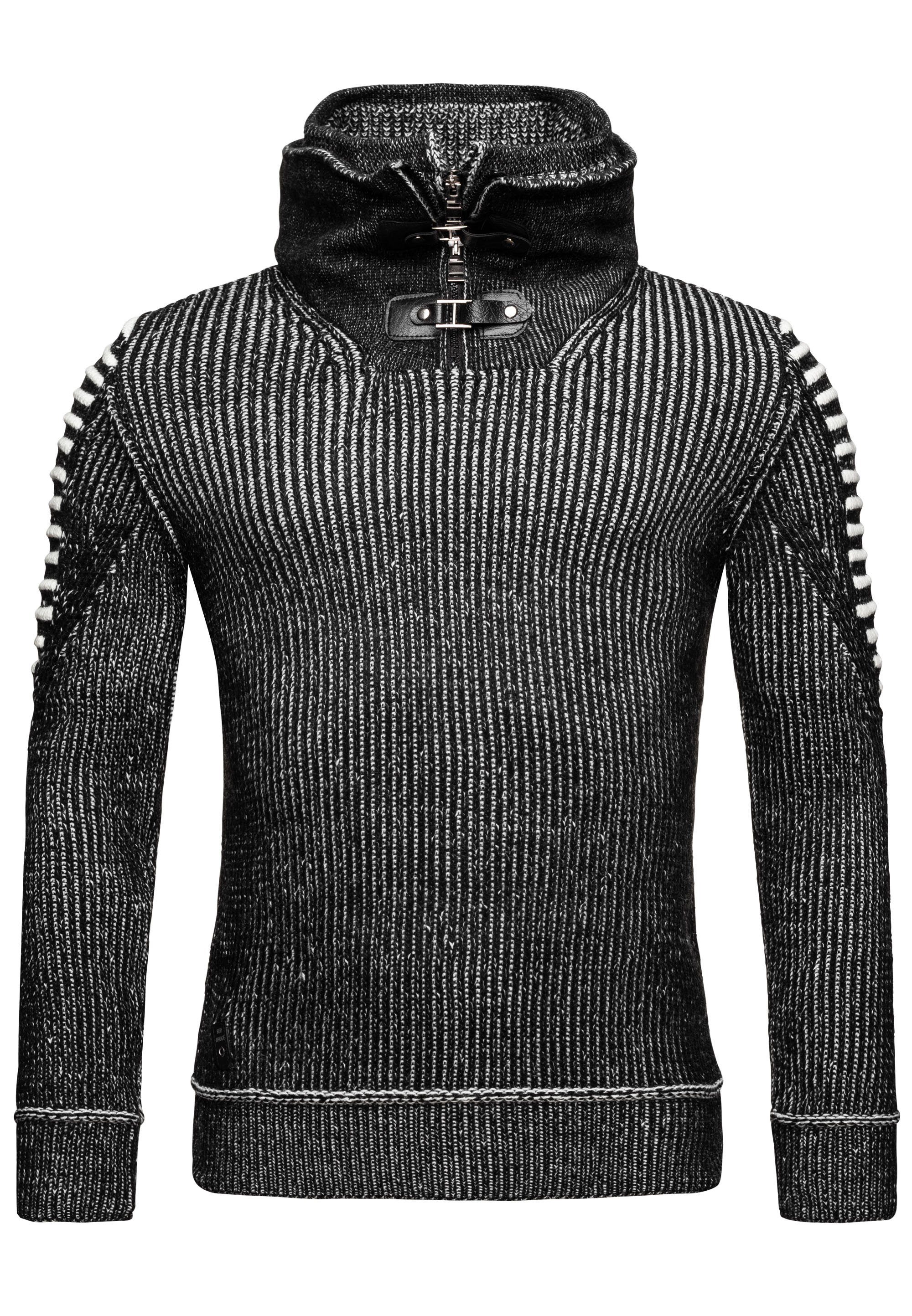 RedBridge Strickpullover Warschau mit Stehkragen