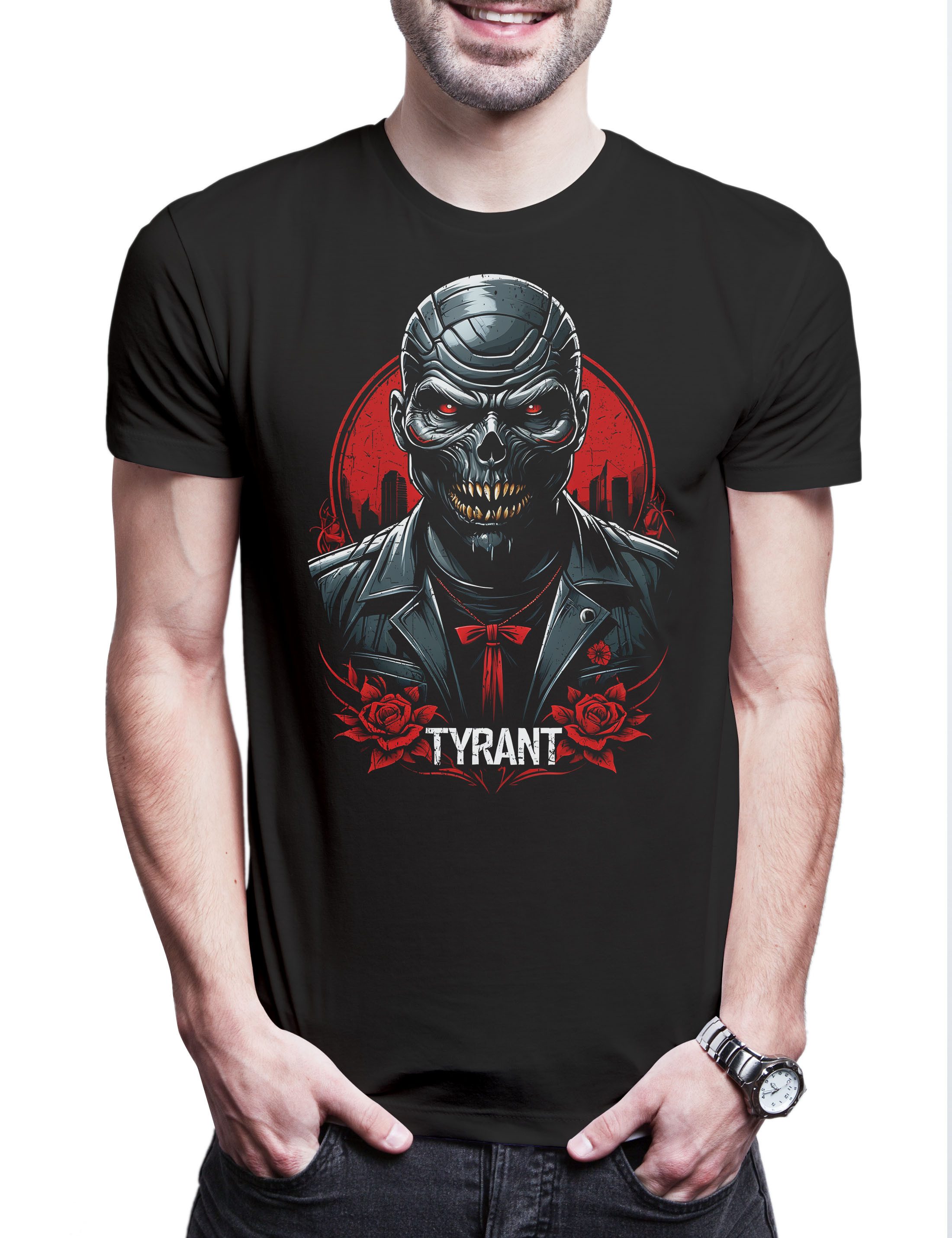 Urban Backwoods Print-Shirt Oldschool Tyrant Herren T-Shirt Evil Horror Rac günstig online kaufen