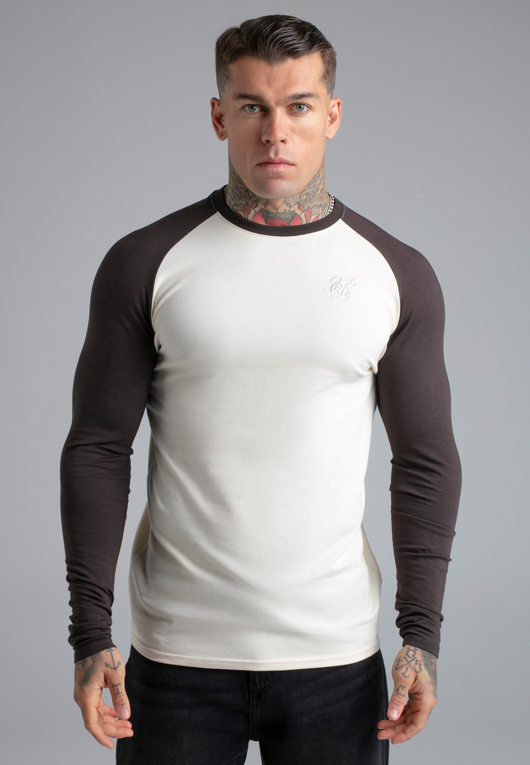 Siksilk T-Shirt SikSilk Herren LS Muscle Fit T-Shirt