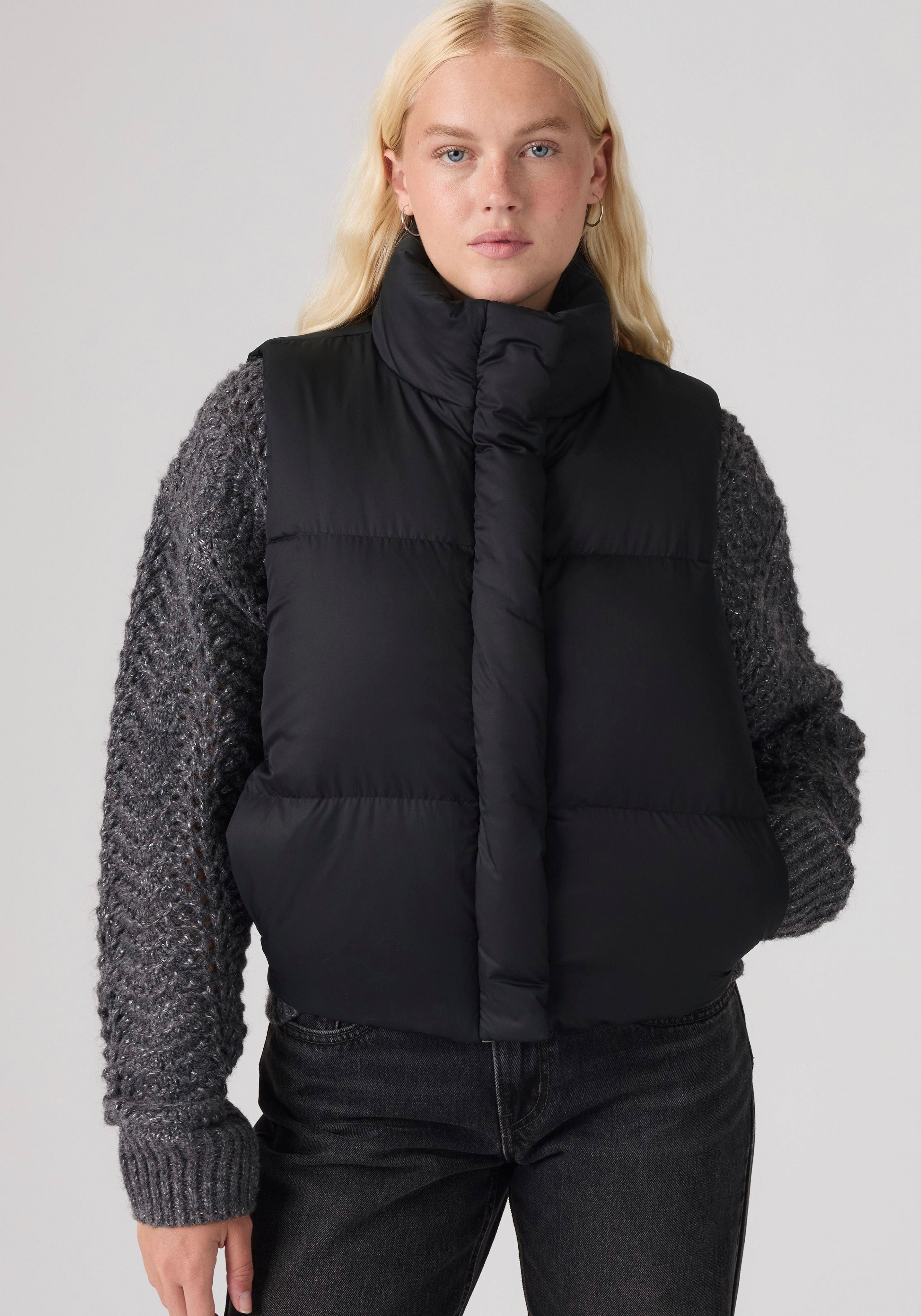 Levi's® Steppweste TATE BUBBLE PUFFER VEST Durchgehender Reißverschluss und Druckknopfverschluss – Bild 2 von 5