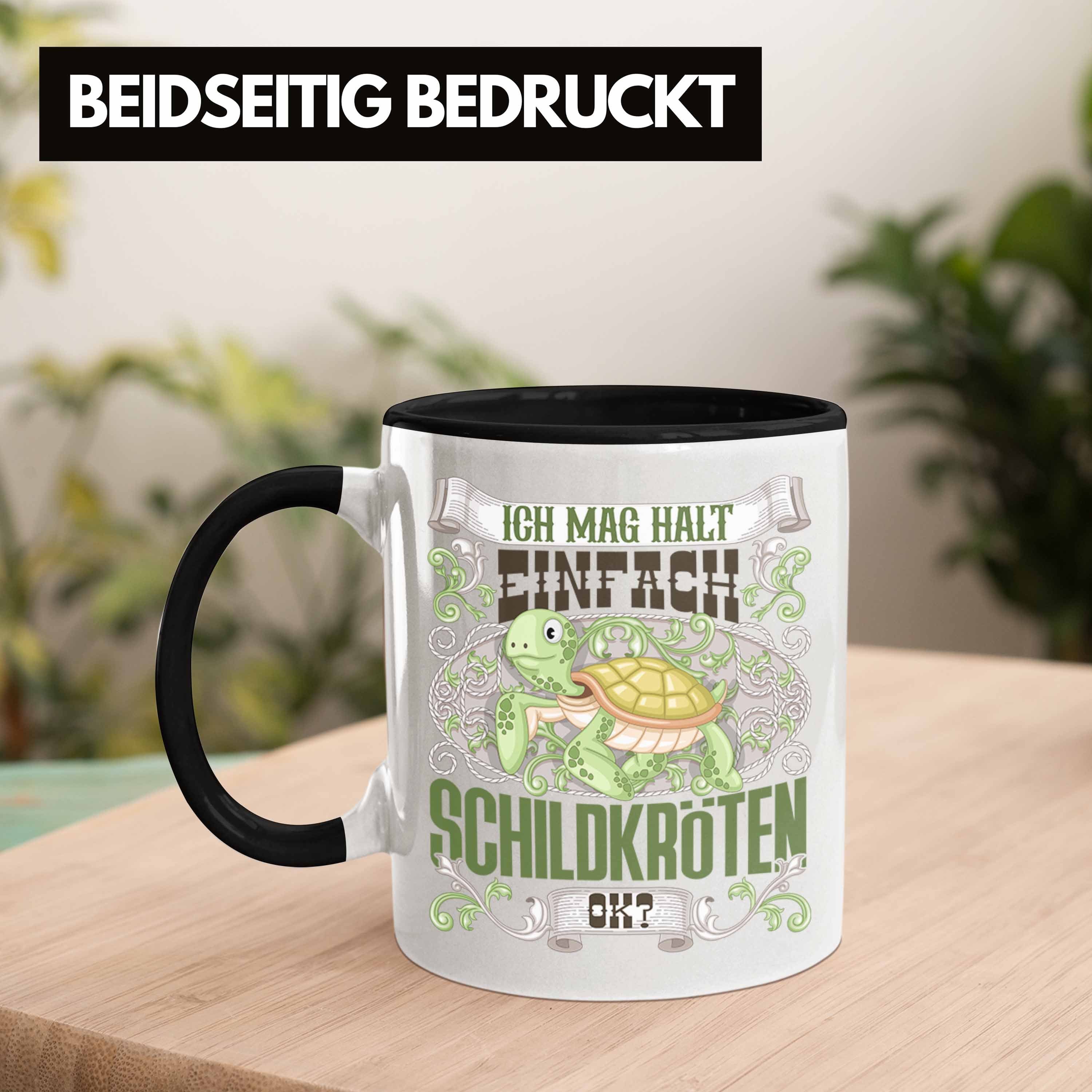 Trendation - Trendation Schildkröten Spruch Schwarz Tasse Besitzer Tasse G Schildkröte Geschenk