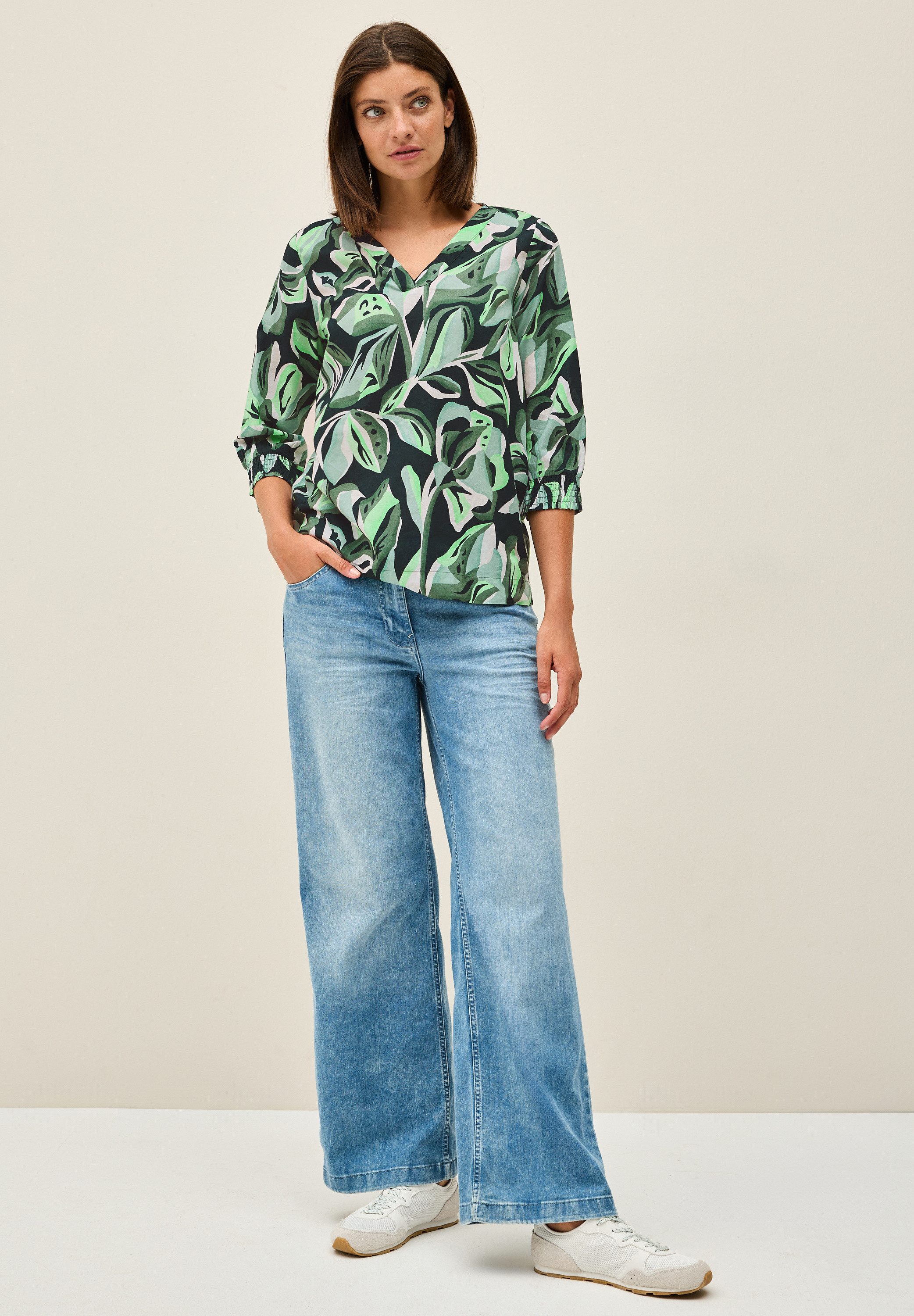 CECIL Shirtbluse aus reiner Baumwolle