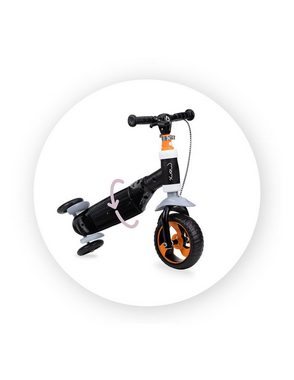 LeNoSa Dreiradscooter 2in1 Rutscher & Tretroller • Räder mit LED-Dioden Kinder Laufrad 18M+