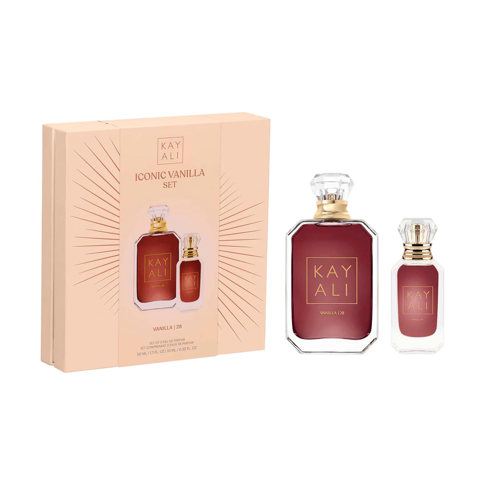 KAYALI Duft-Set Vanilla, 28 Eau de Parfum Set – Limitierte Edition mit 50 ml & 10 ml, 2-tlg.