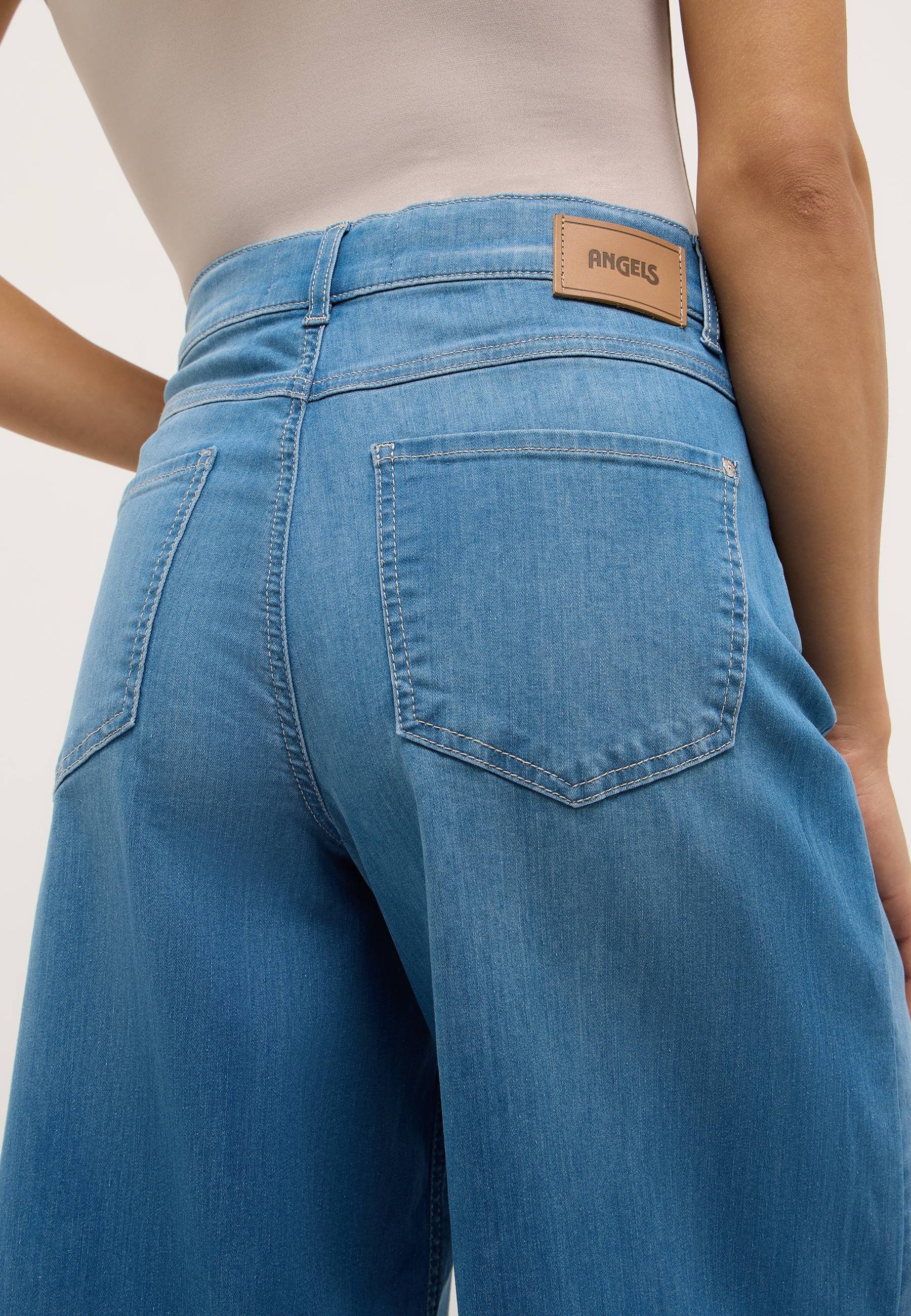 ANGELS 5-Pocket-Jeans LIVA mit weitem Bein