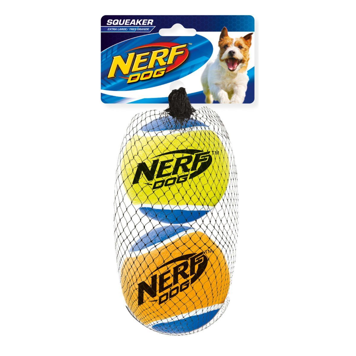 Nerf Dog Spielball Tennisbälle mit Quietscher