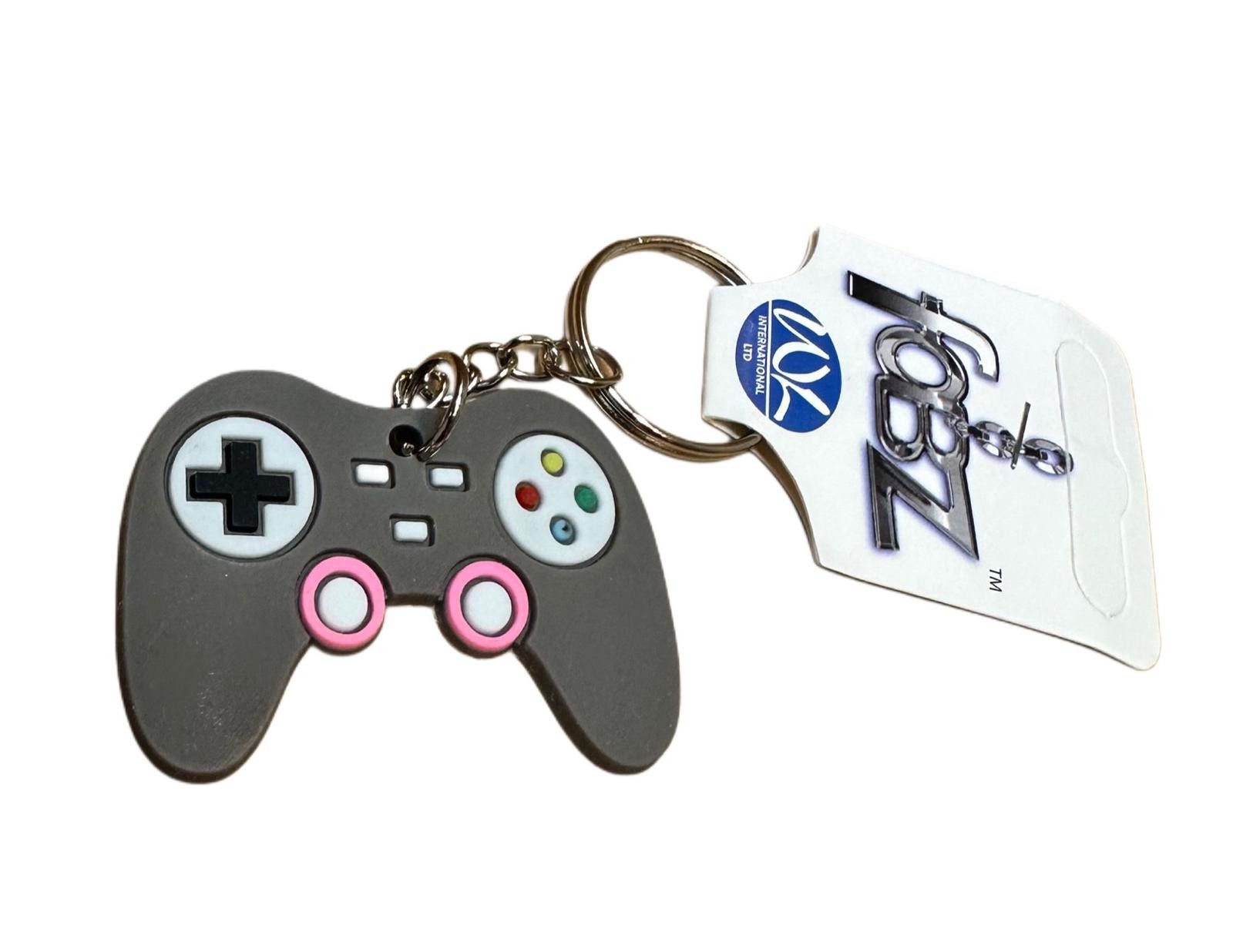 Whitehouse Leisure International Ltd Schlüsselanhänger Schlüsselanhänger Kinder Mini Anhänger keychain GameController grau, Schlüsselanhänger Haustierschlüsselanhänger Geschenk Hund Frau Herren