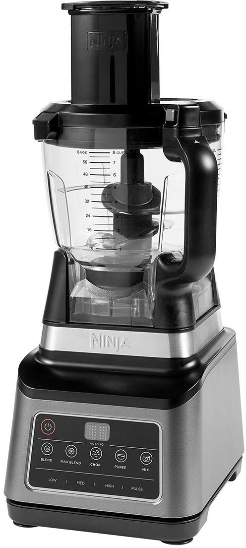 NINJA Kompakt-Küchenmaschine BN800EU, Tasse Schüssel, Schüssel, 1,8 Auto-iQ l l weiterem W, l 2,1 Zubehör 3-in-1 0,7 mit 1200 und