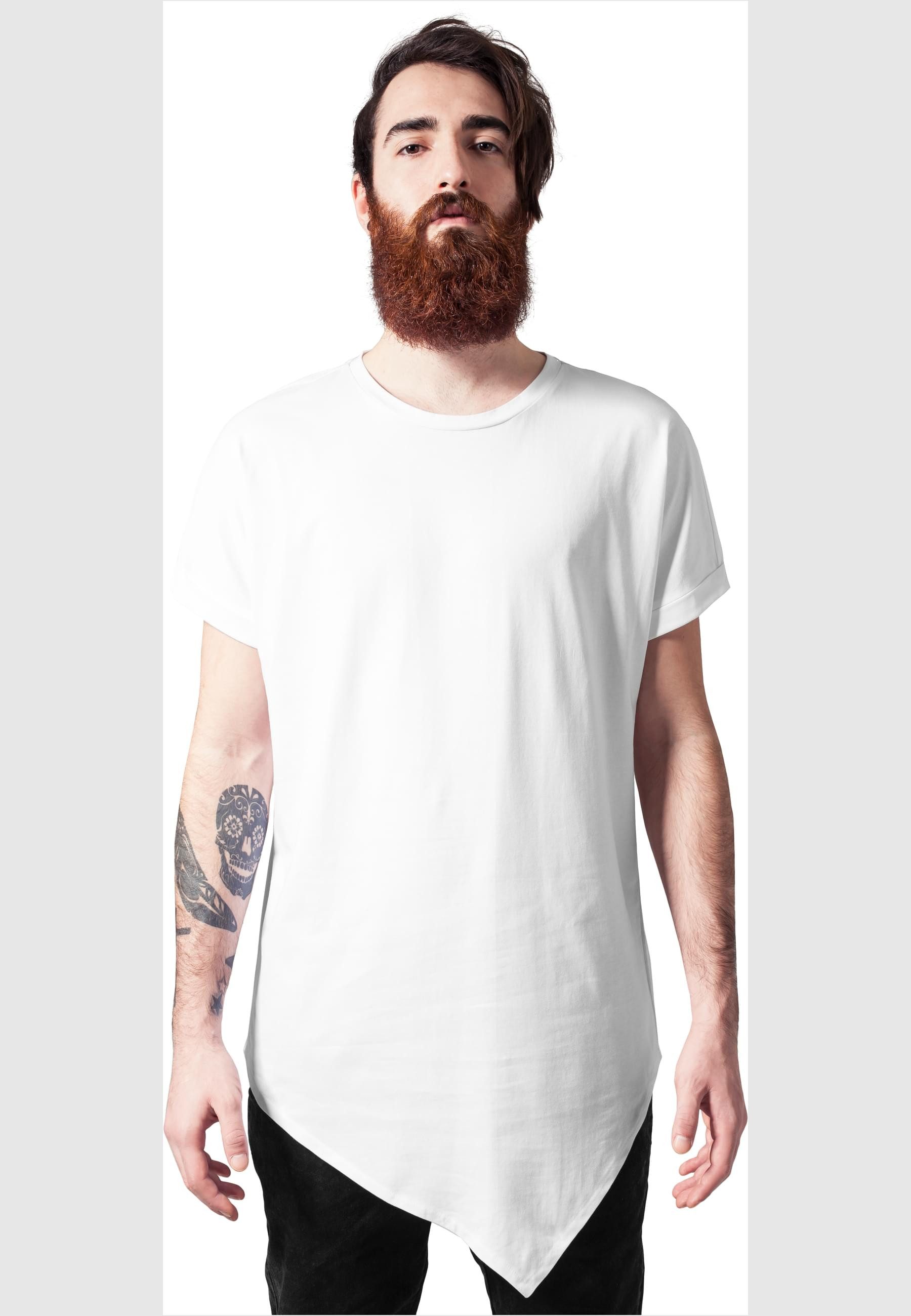 URBAN CLASSICS Langarmshirt "Urban Classics Herren Asymetric Long Tee", (1 günstig online kaufen