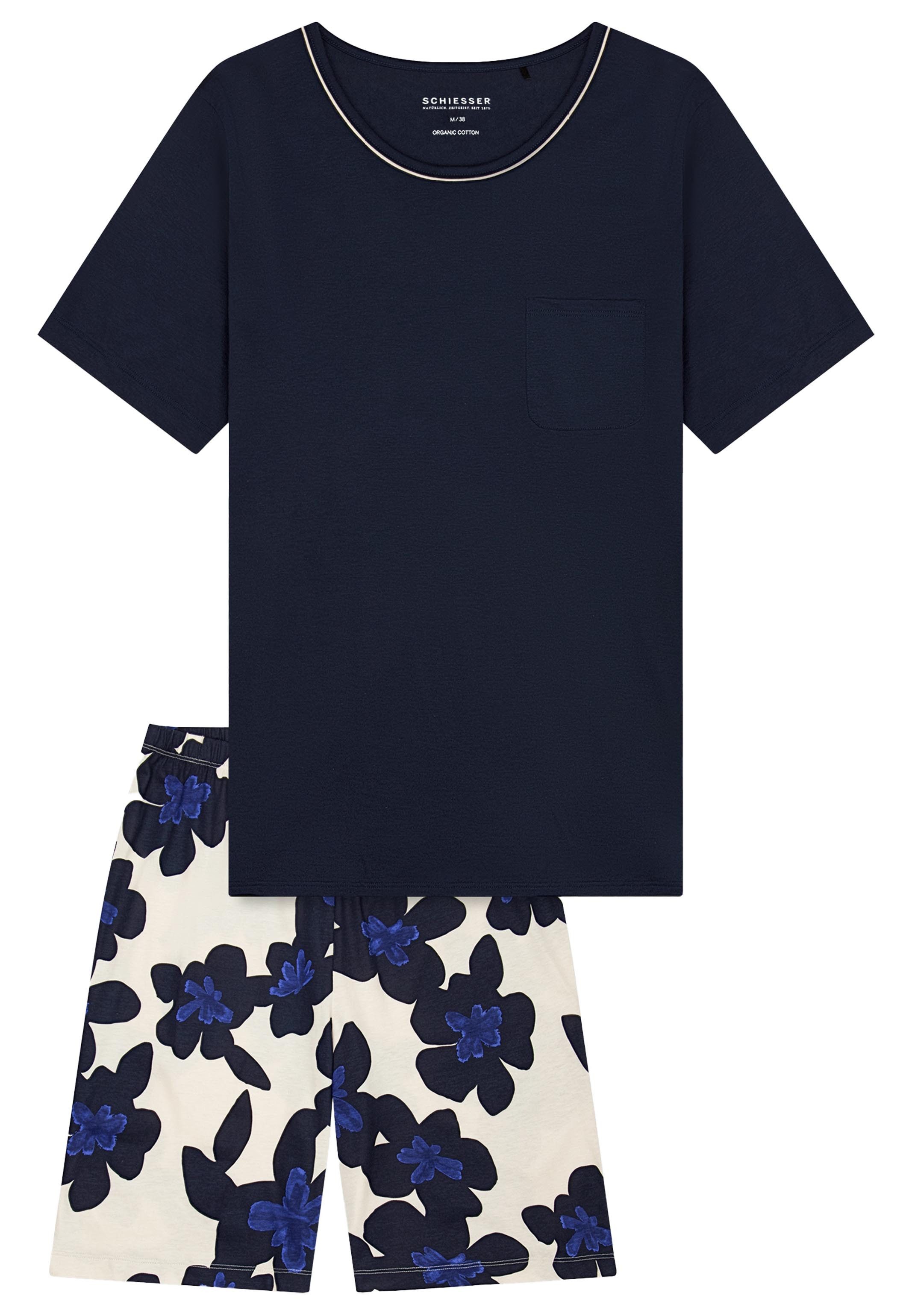 Schiesser Pyjama Comfort Nightwear (Set, 2 tlg) Schlafanzug - Atmungsaktiv günstig online kaufen