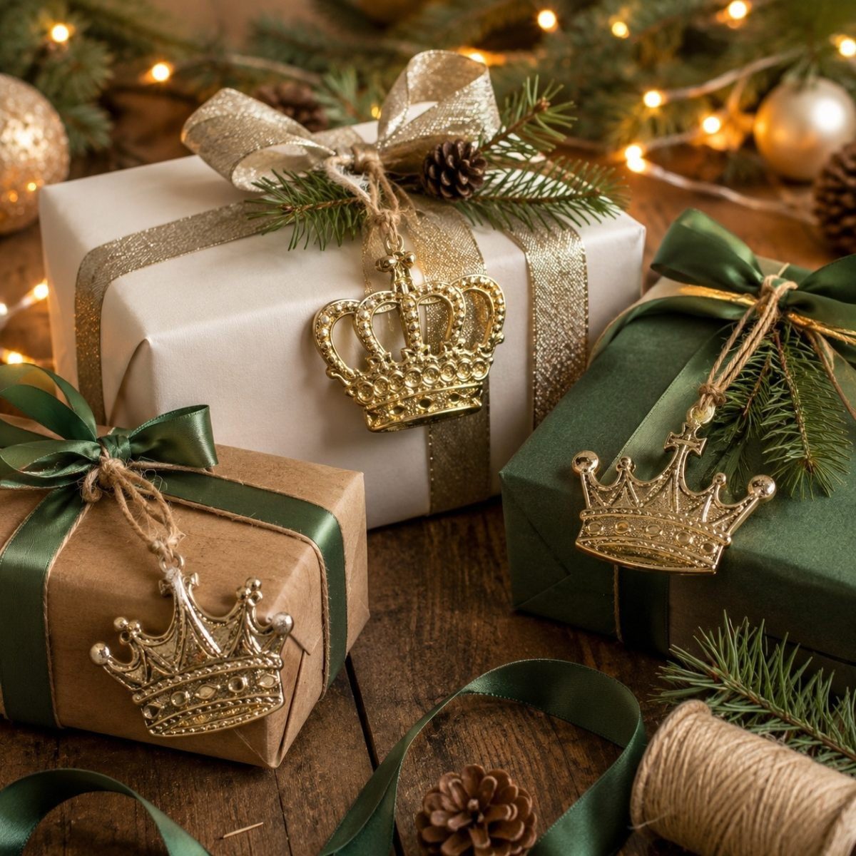 RIFFELMACHER & WEINBERGER Weihnachtsbaumkugel Riffelmacher Hänger Krone 8,5 cm 1 Stück aus 3 Mot