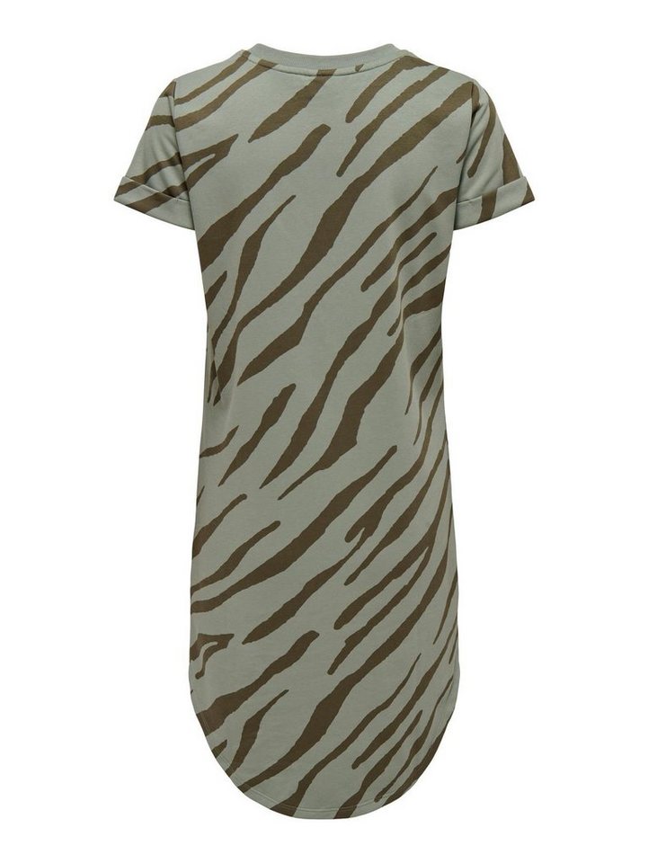 JACQUELINE de YONG Shirtkleid Kurzes T-Shirt Kleid Knielang Gestreift JDYIVY  (knielang) 4989 in Olive