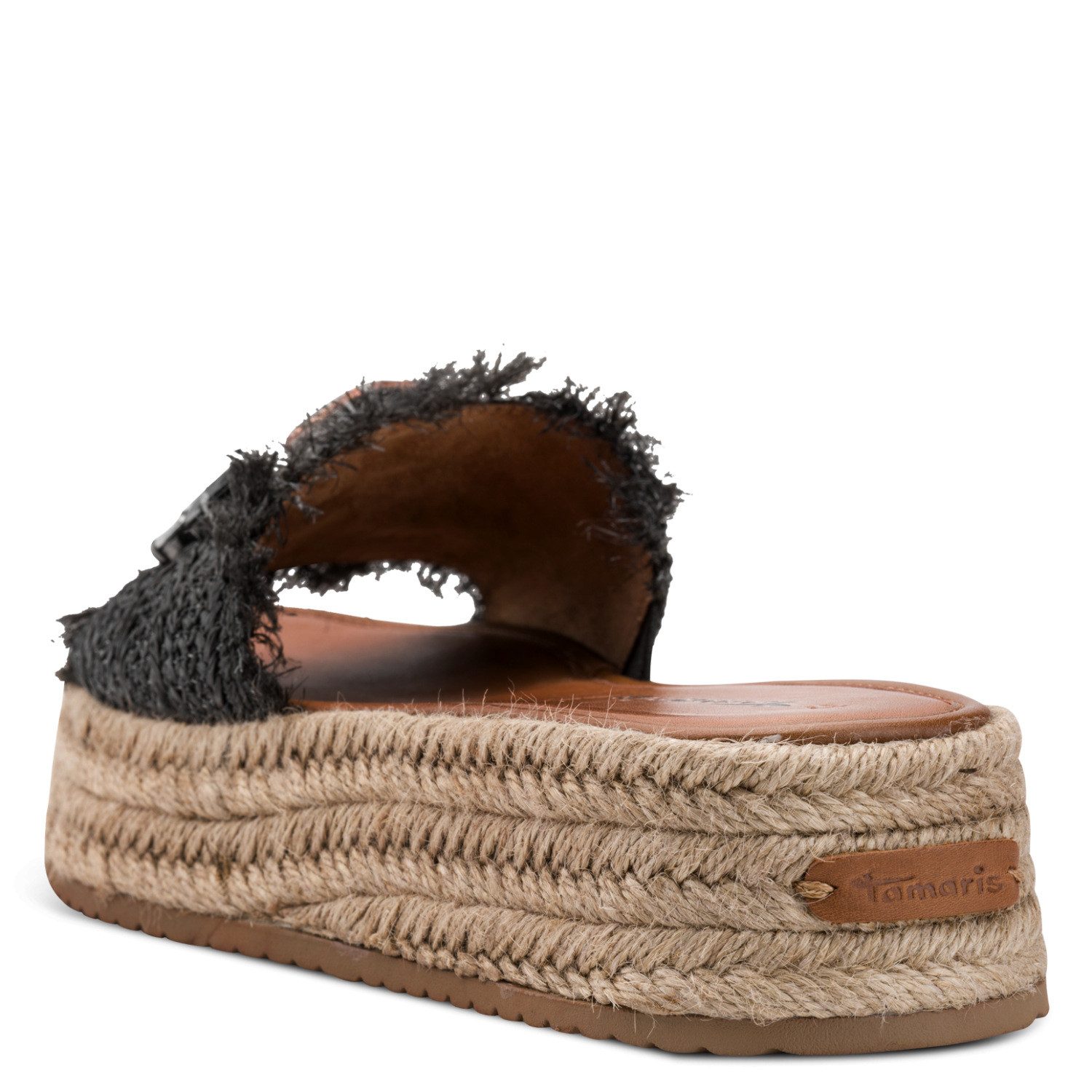 Tamaris Pantolette Plateau, Schlüpfschuh, Sommerschuh mit funkelnden Schmucksteine