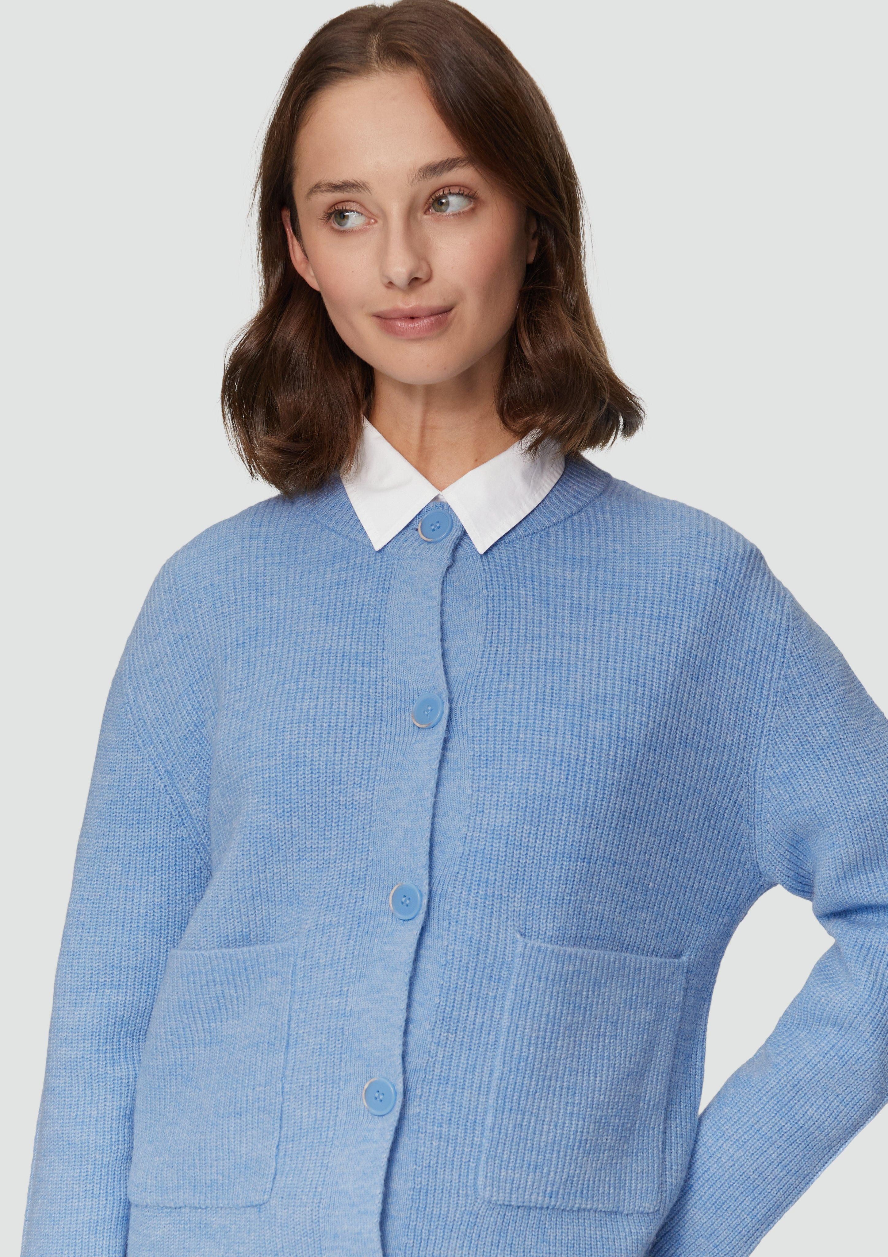 s.Oliver Strickjacke Strickjacke aus Alpakamix mit günstig online kaufen
