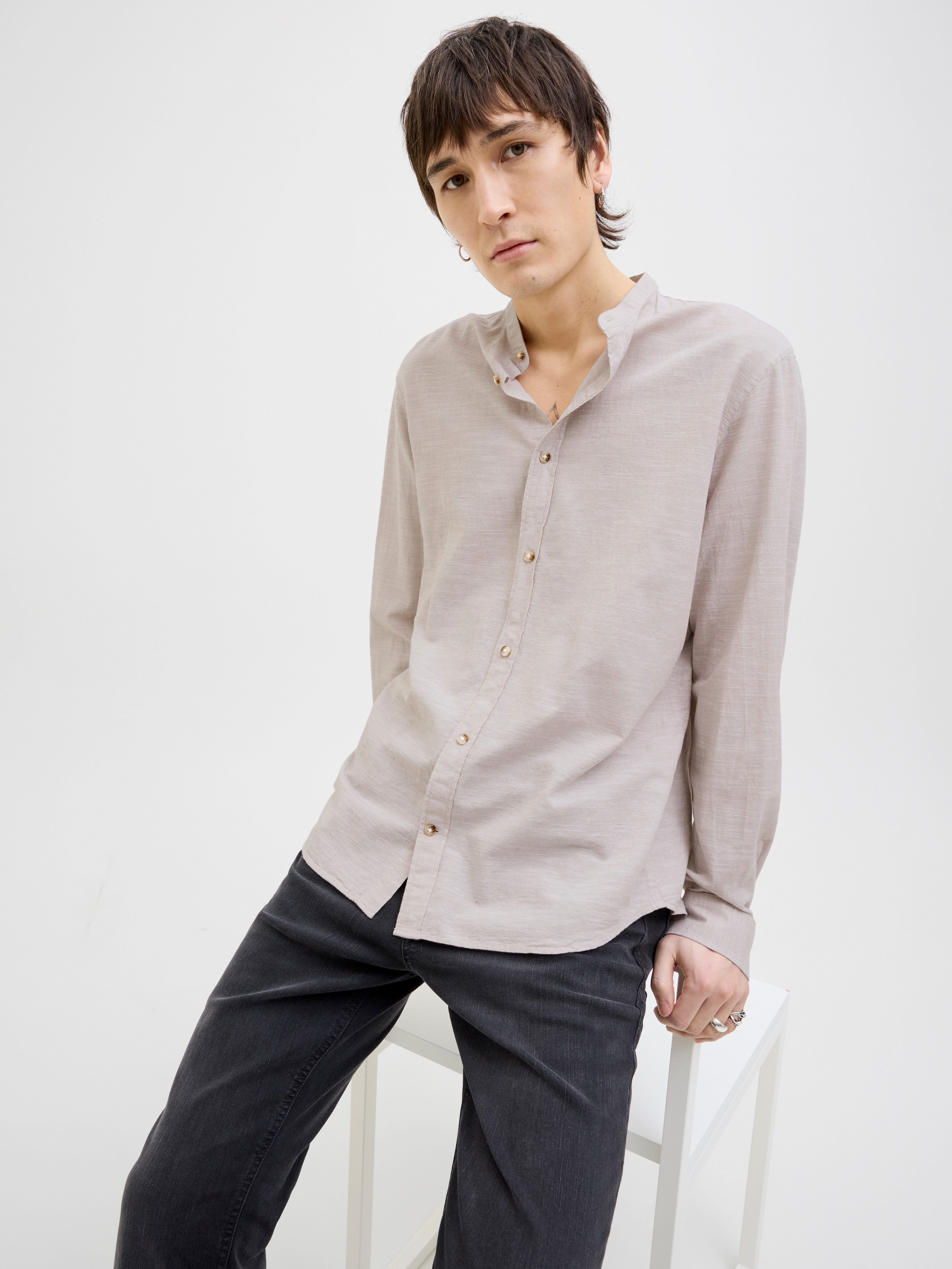 Jack & Jones Langarmhemd JJESUMMER BAND günstig online kaufen