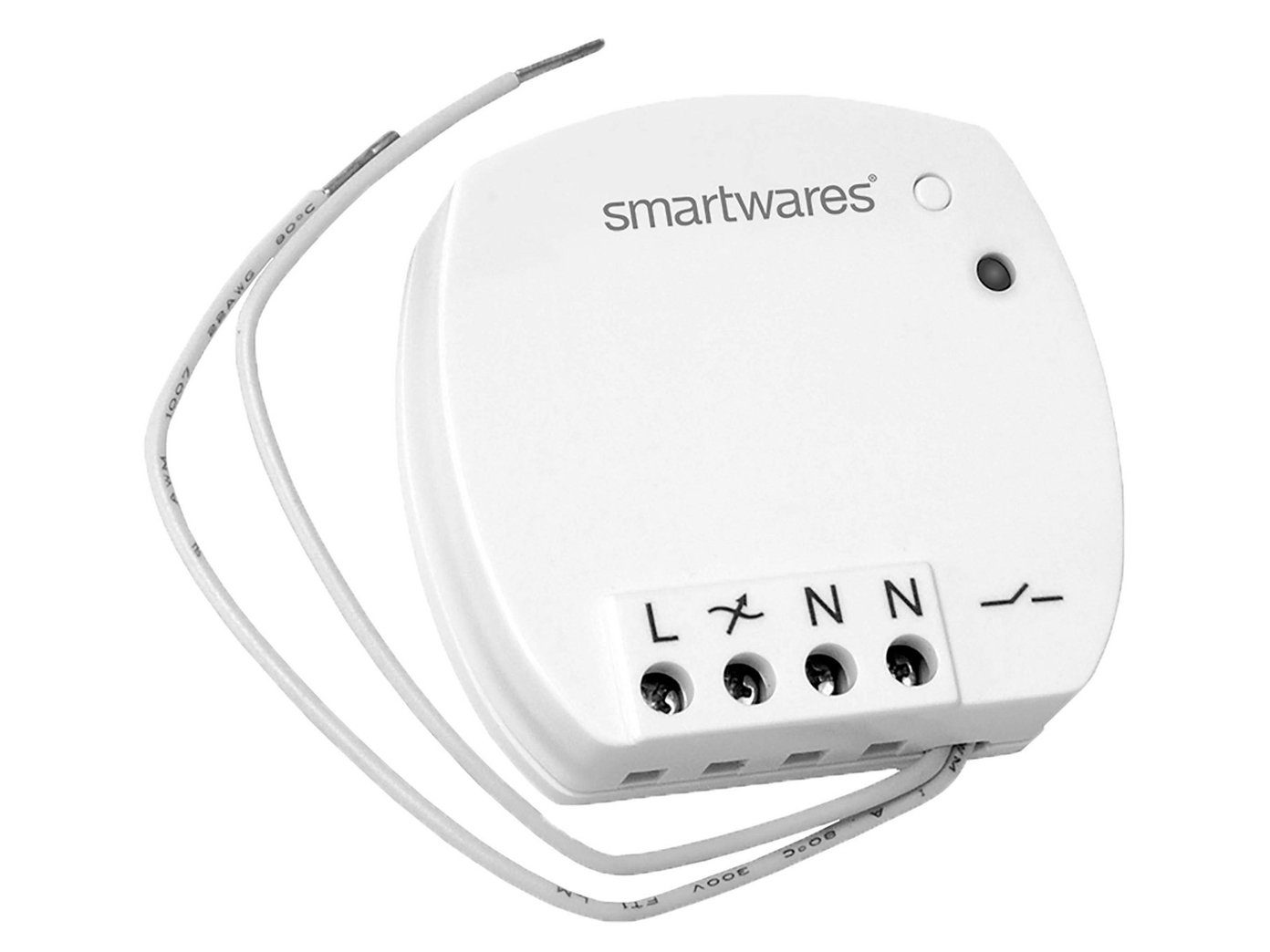 400 Licht-Funksteuerung, Bewegungsmelder, - Watt, den Schalter + Innenbereich, smartwares Smart Home Funk Einbauschalter Nachrüst Set für Präsenzmelder