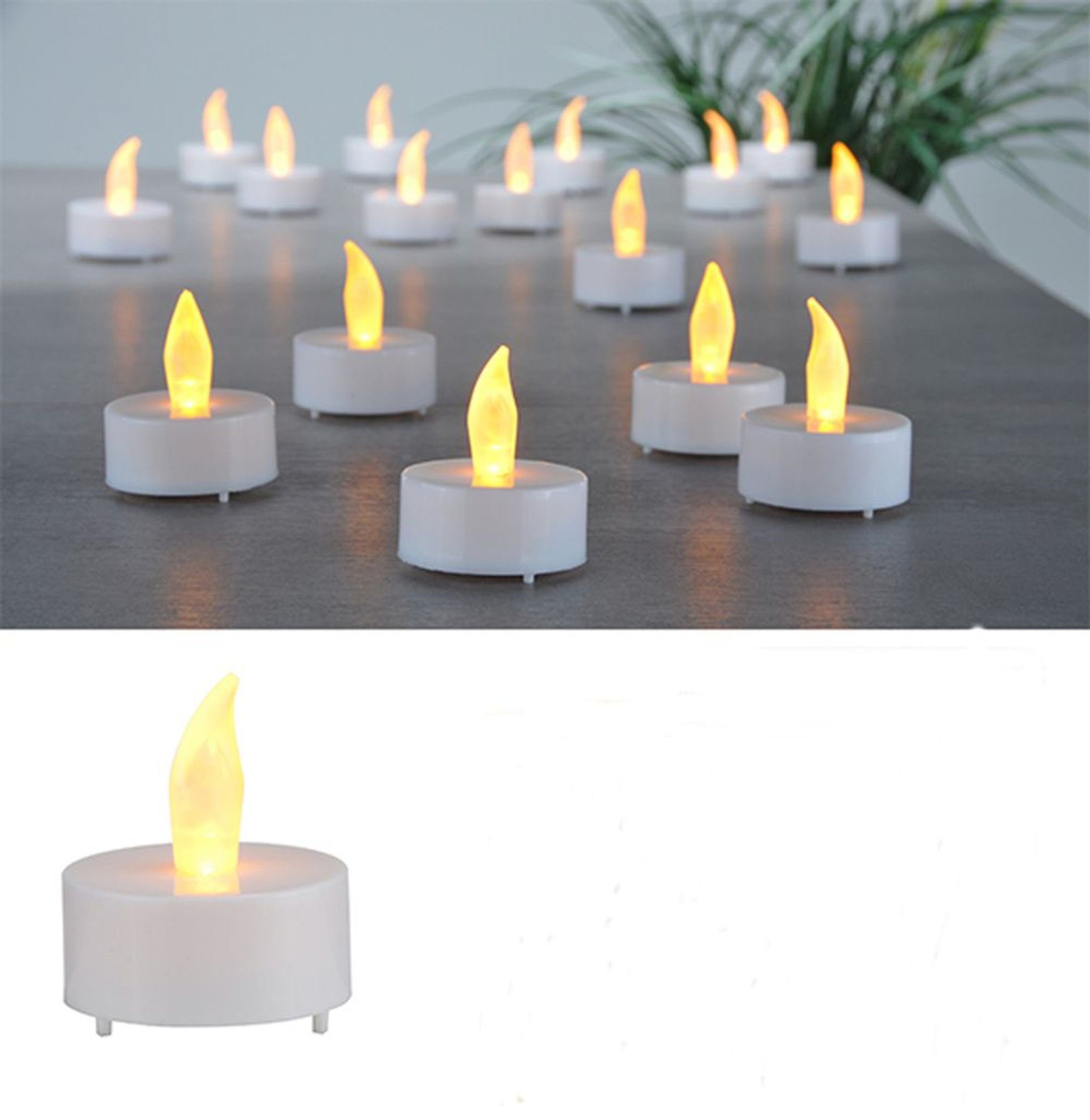 LED-Kerze 16-tlg. LED-Teelicht Set batteriebetrieben
