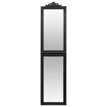 furnicato Wandspiegel Standspiegel Schwarz 45x180 cm