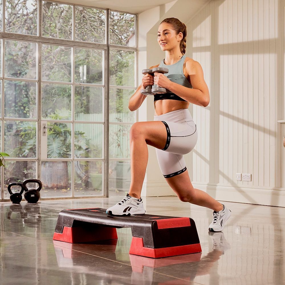 Reebok Stepper Aerobic-Stepper The Original, Für Cardio-, Kraft- und Kerntraining zu Hause und im Studio