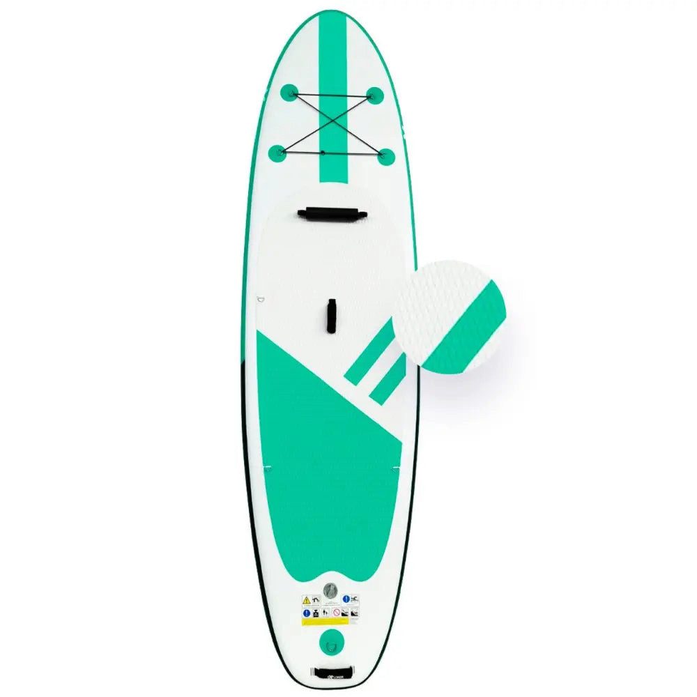 Sport-Knight® Inflatable SUP-Board Deluxe Stand-Up Paddleboard, Rutschfest, Tragegriff, inkl. Paddel, Aufblasbares Paddleboard, (Komplett-Set)