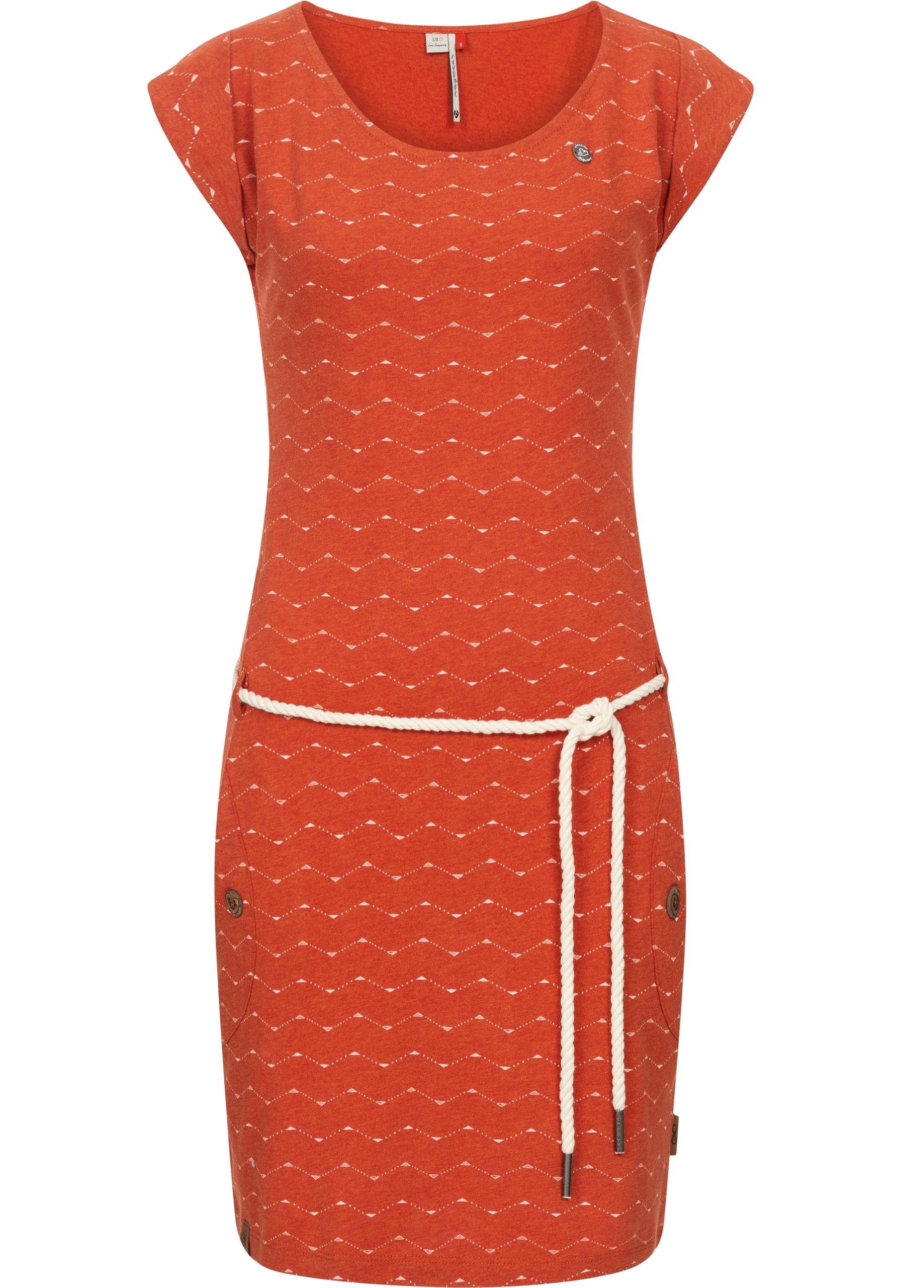 Ragwear Jerseykleid Tag Zig Zag stylisches Shirtkleid mit coolem Print u. B günstig online kaufen