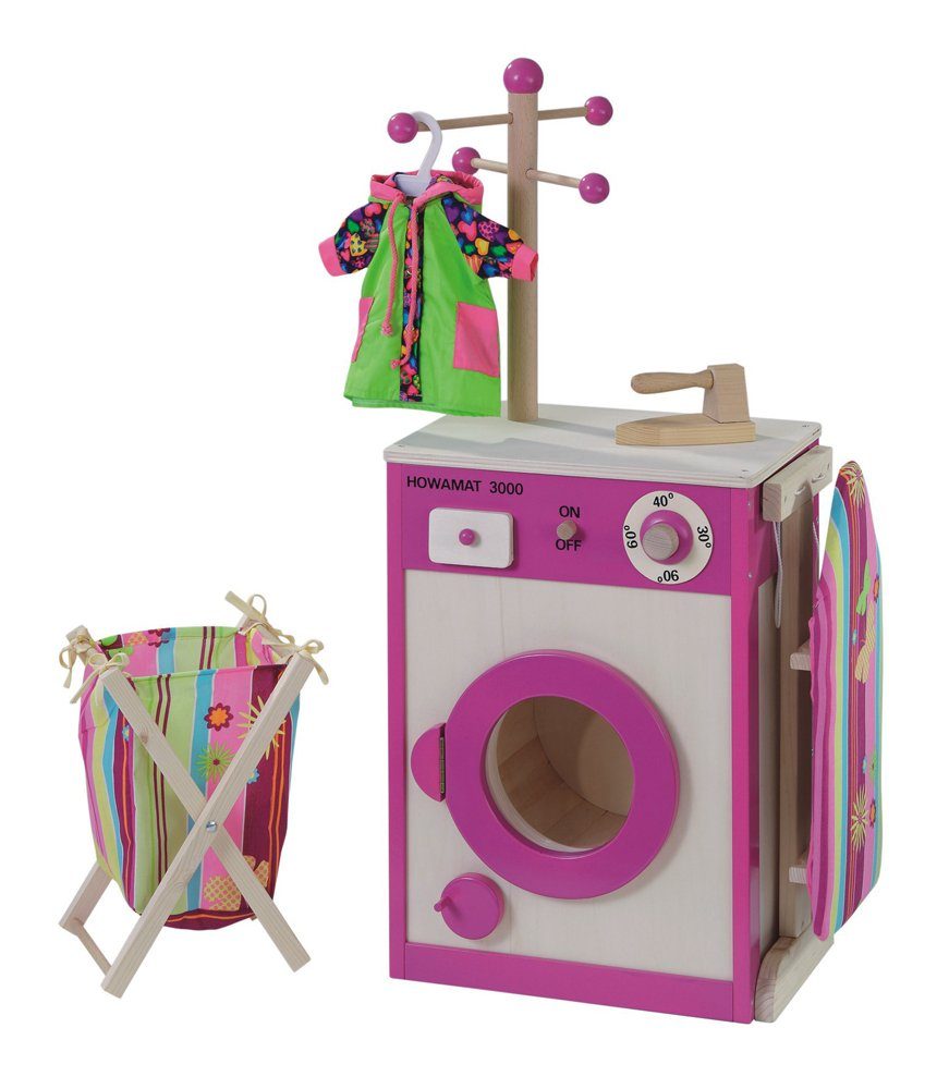 howa Kinder-Waschmaschine, Wäschecenter aus Holz