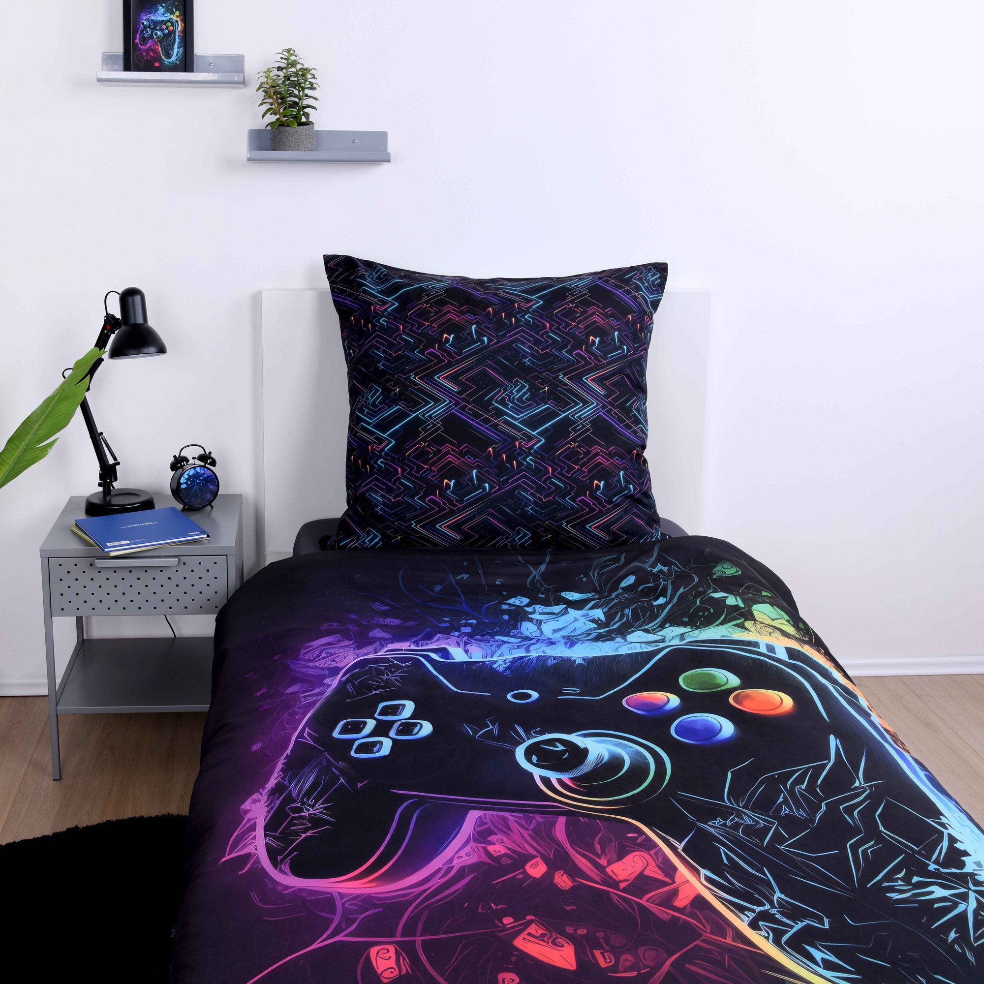 Herding Kinderbettwäsche Kinder-Wendebettwäsche "Gaming", Polyester, Microfaser Motiv – Bild 3 von 5