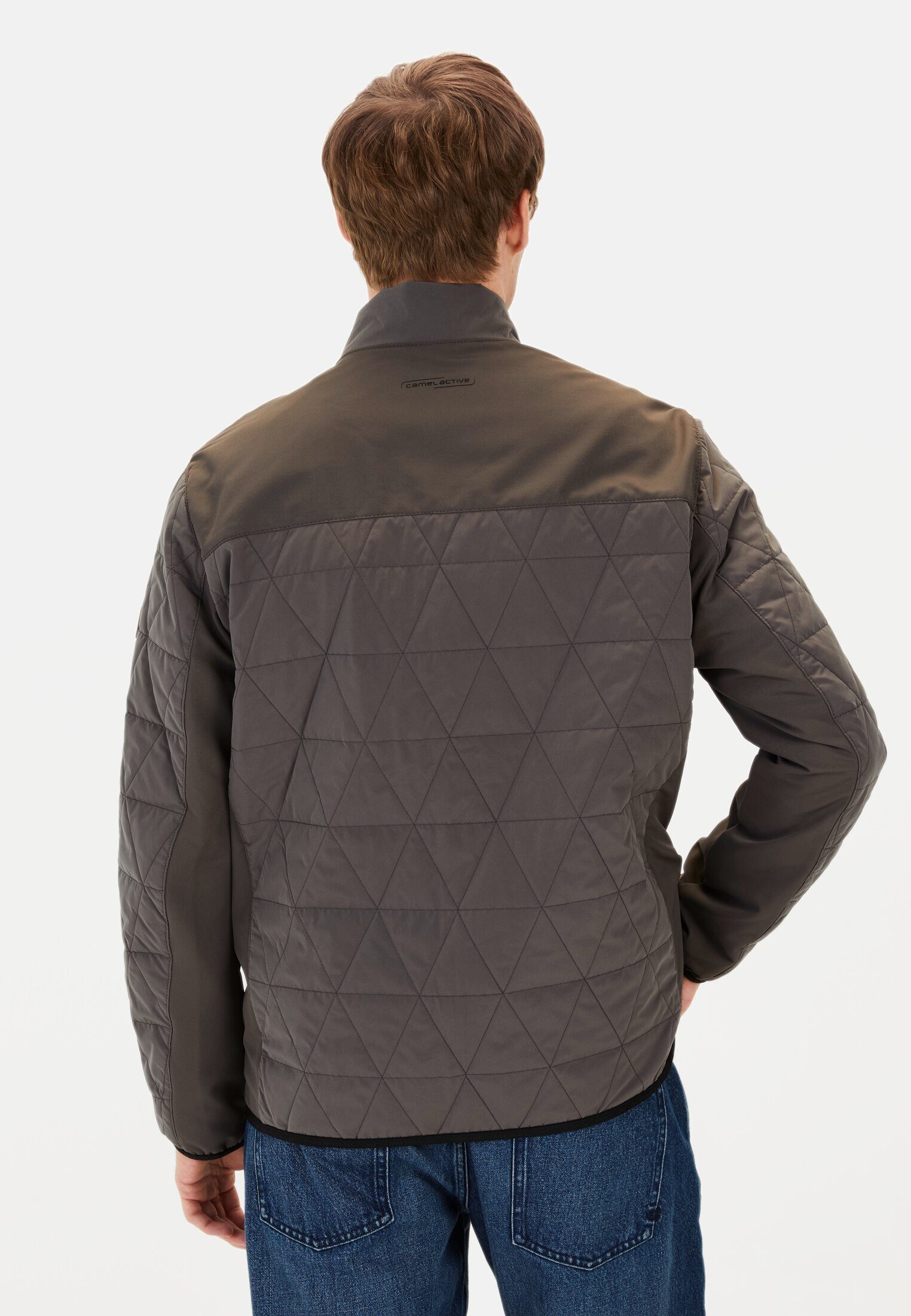 camel active Blouson mit Stehkragen Markenlogo günstig online kaufen