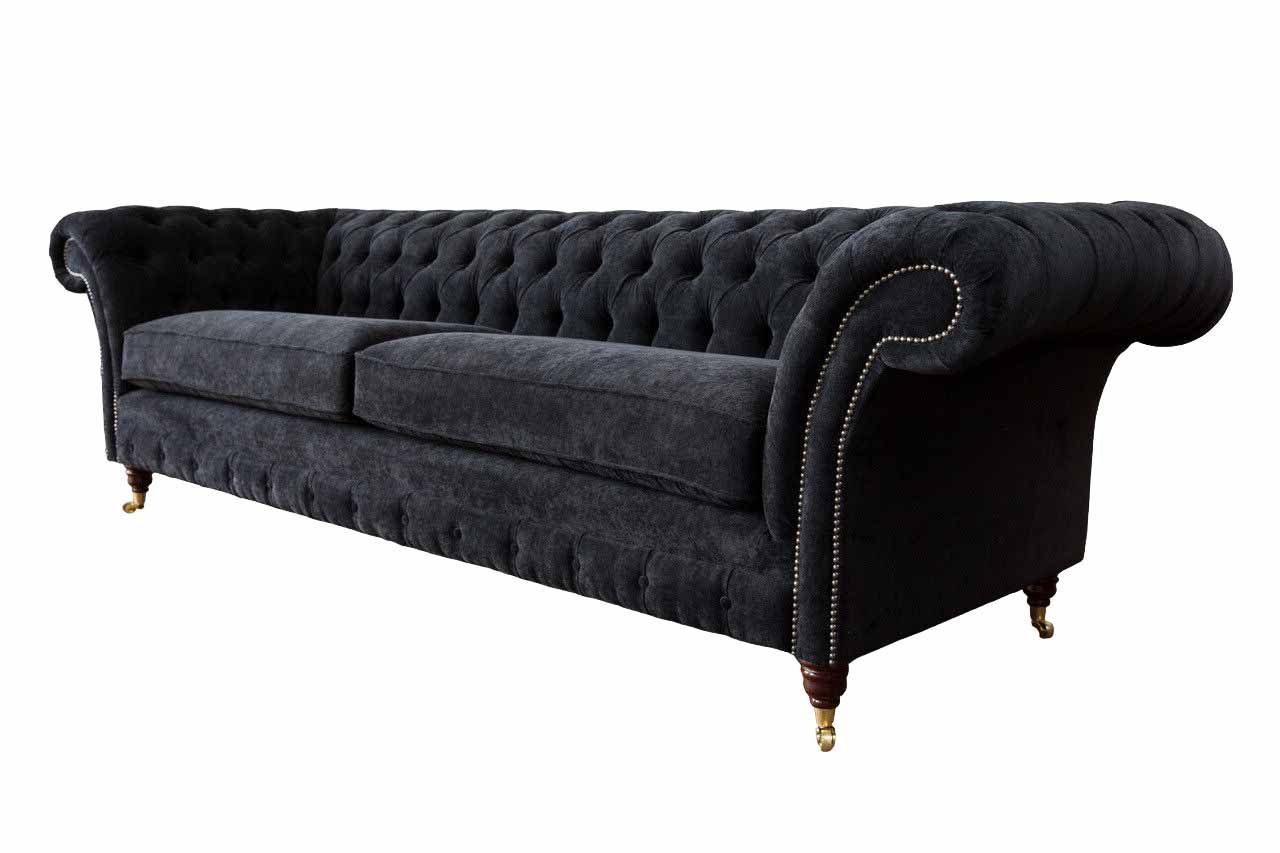 JVmoebel Sitzer 4 Sofas Textil Klassisch Chesterfield-Sofa, Wohnzimmer Sofa Couch Design