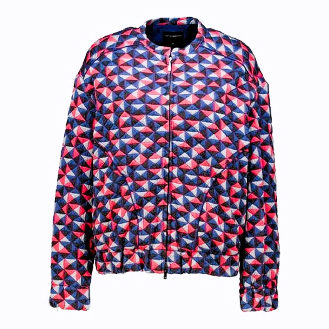 Emporio Armani Kurzjacke Emporio Armani Damen Jacke, EMPORIO ARMANI Blouson Jacket, Mehrfarbige Muster