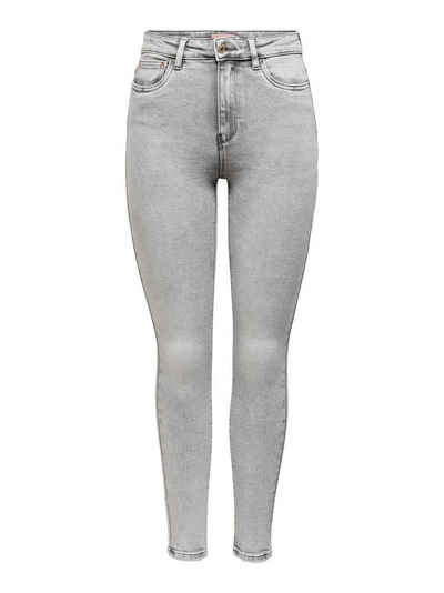 ONLY Skinny-fit-Jeans Skinny Fit Ankle Jeans ONLMILA Denim High Waist Hose (1-tlg) 3683 in Grau