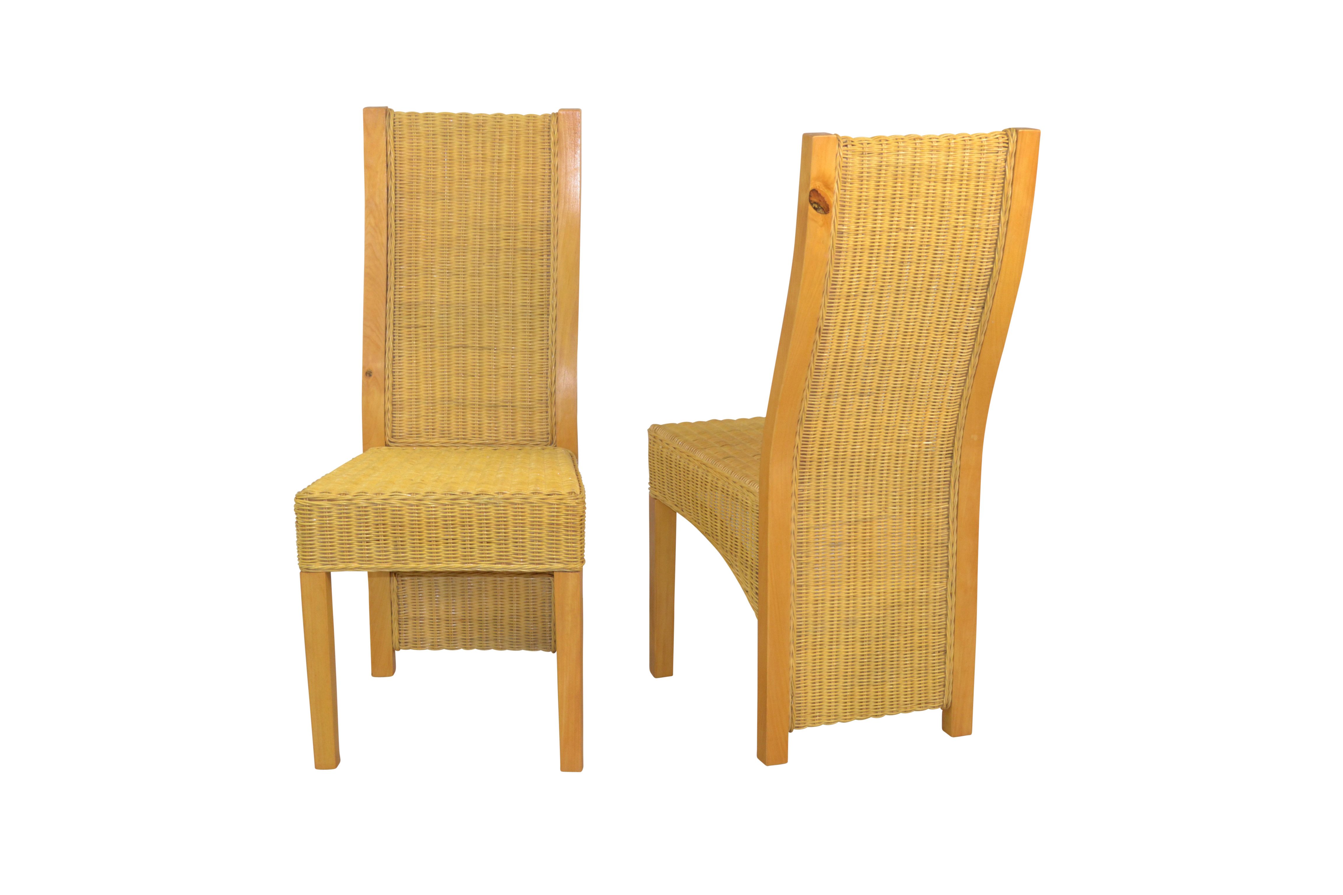 moebel-direkt-online Rattanstuhl 2er-Set Rattanstuhl in drei Farben, handgeflochten (Spar-Set), 2er-Set, handgeflochten