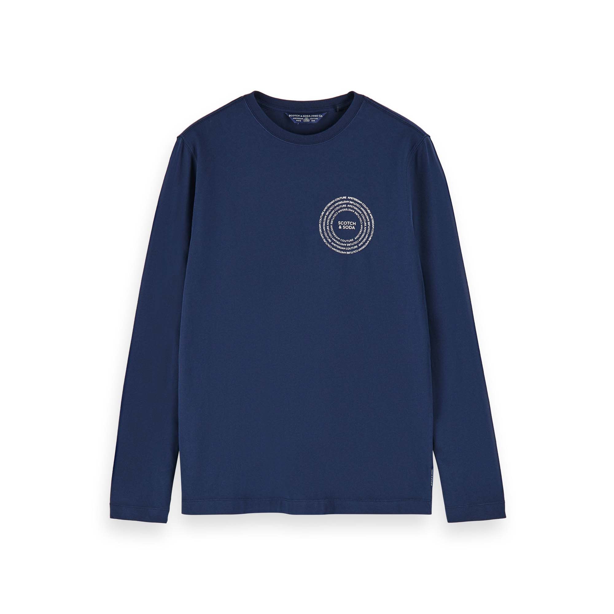 Langarmshirt Scotch & Soda Herren Pullover Organic Cotton Longsleeve Tee 155326