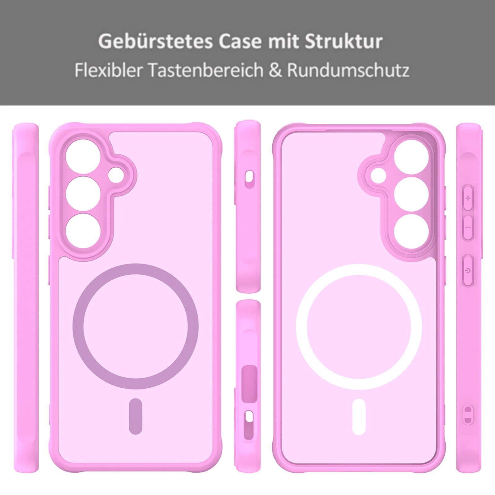 betterfon Handyhülle für Samsung Galaxy Serie Schutzhülle Magnet Case Hülle magnetisch, Magnetisches Laden, mattes Design, kratzfest & stoßfest verarbeitet