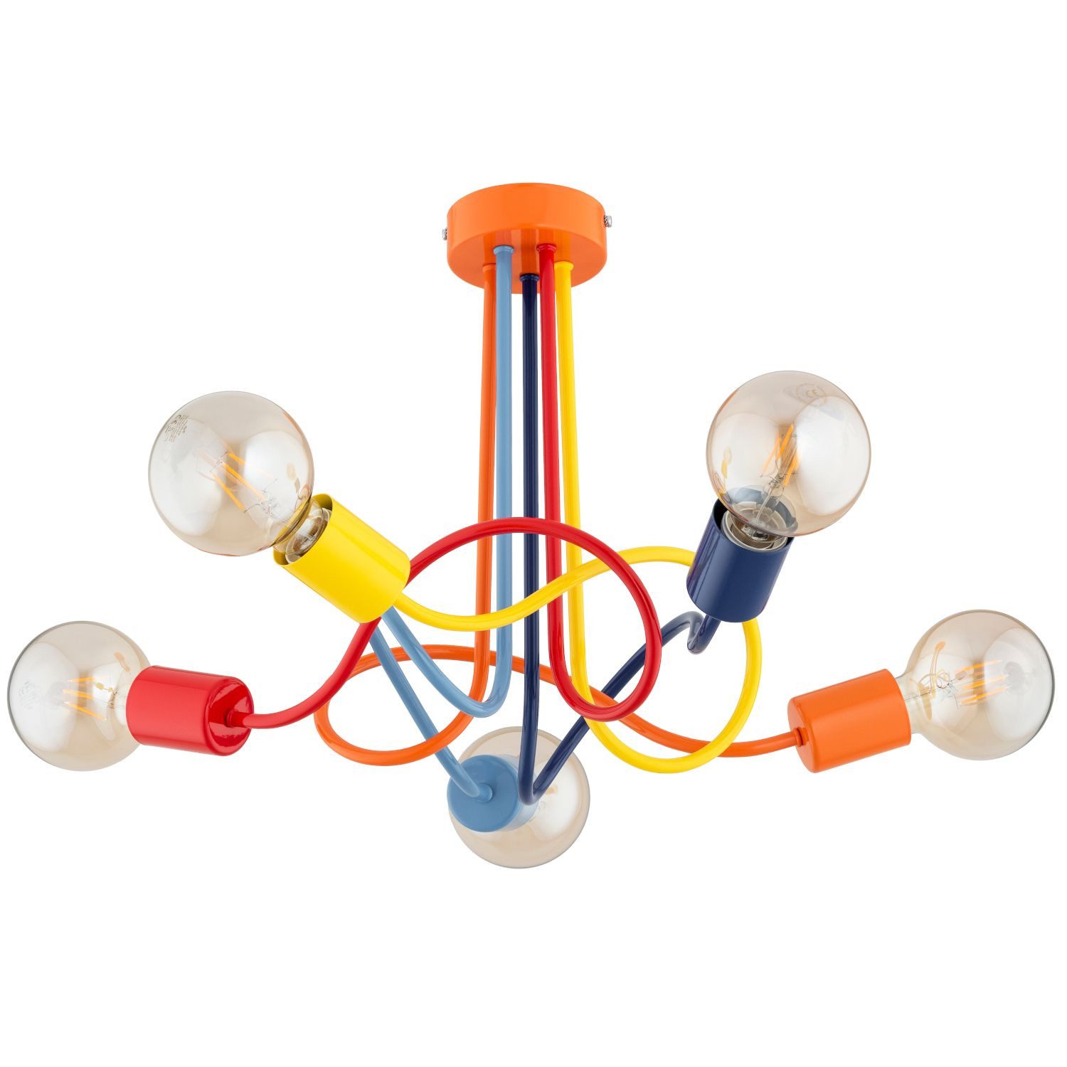 Licht-Erlebnisse Deckenleuchte LINONO, ohne Leuchtmittel, Metall E27 51 cm breit Bunt