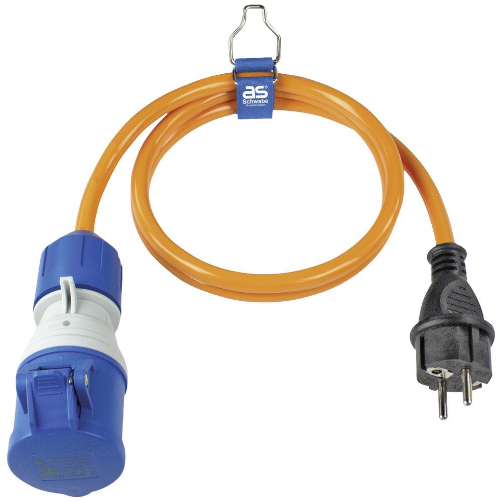as - Schwabe Steckdose AS Schwabe H07BQ-F 3G2,5 62434 CEE Adapterkabel 16 A 3polig 1 St.